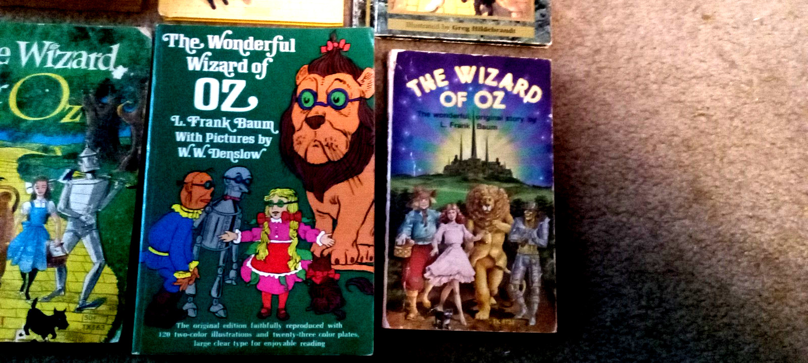 Lot of 6 Wizard of Oz-4 Paper+2 Hardcover Books-mixed lot-1960-64-77-80&rsquo;s-84-92