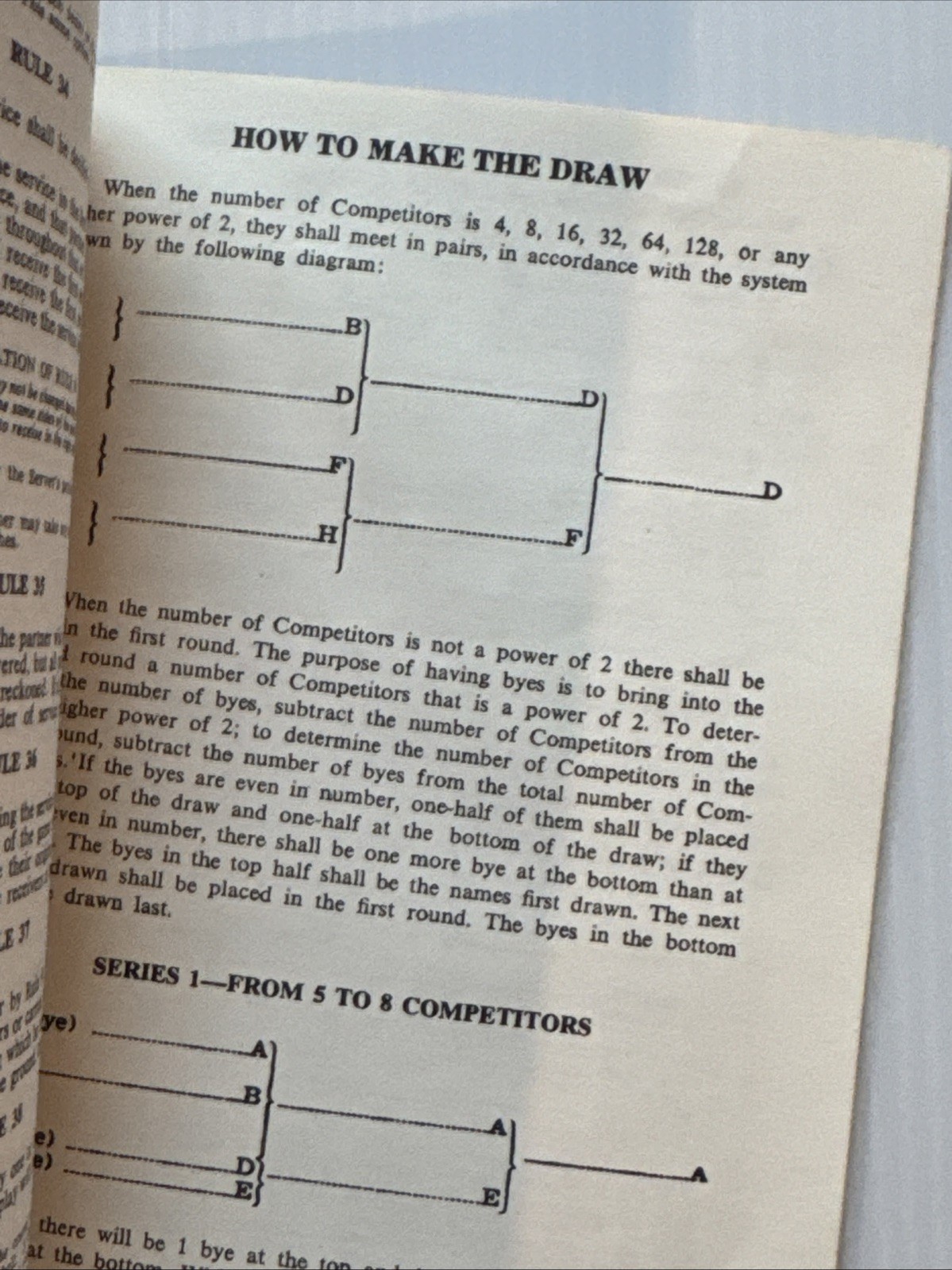 1970 Spalding Rules of Lawn Tennis Cases and Decisions Booklet 4.5&Prime; x 6.5&Prime; USLTA