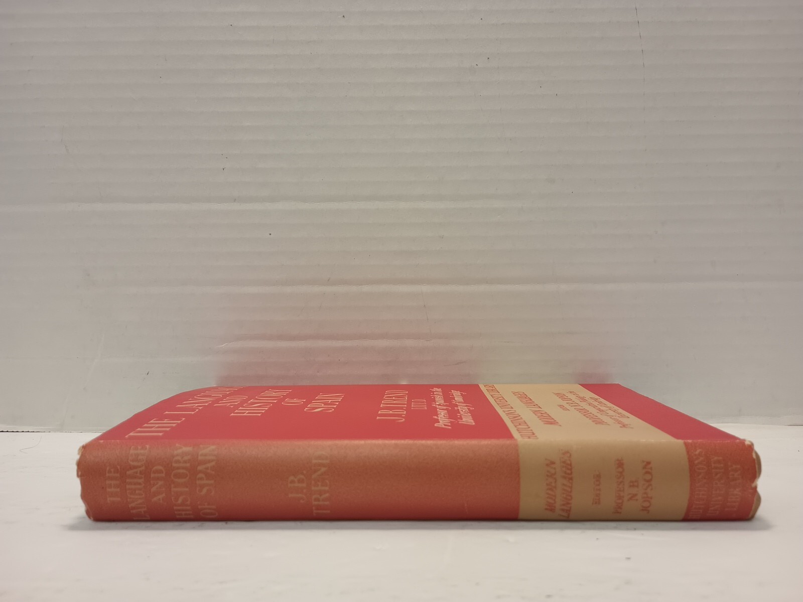 THE LANGUAGE AND HISTORY OF SPAIN by J. B. Trend (1953, HC/DJ) * FREE SHIPPING *