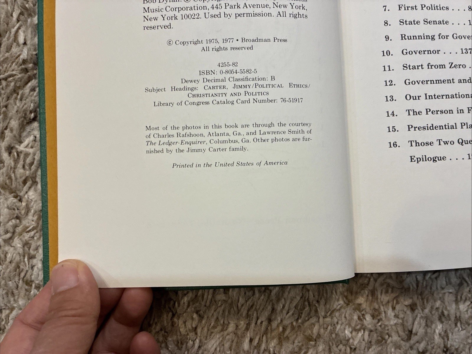 Signed Jimmy Carter Why Not The Best 1977 Hardcover