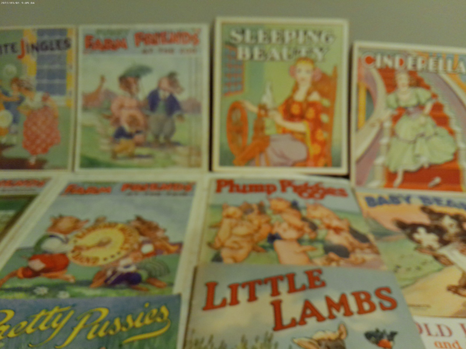 Linenette Sam Gabriel kids book WWII era Nursery Rhymes Farm Friends lot 17