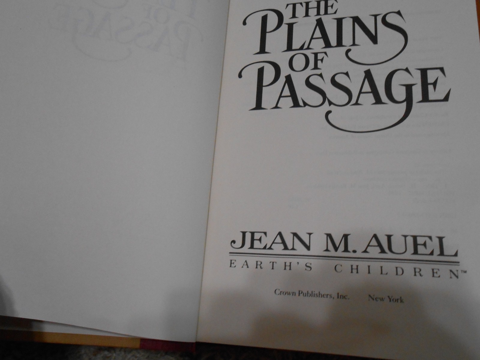 Jean M Auel EARTH&rsquo;S CHILDREN 6 Vo Set 3 BCE 2-1st/1st 1 SIGNED -HC/DJ 1GC-VGC