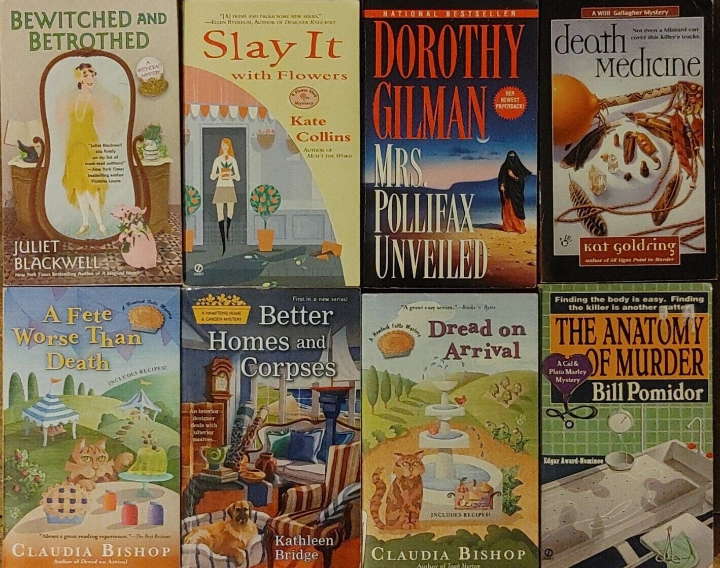 RANDOM MIX Lot of 10 COZY MYSTERY Paperbacks Women Sleuths Unsorted Bundle