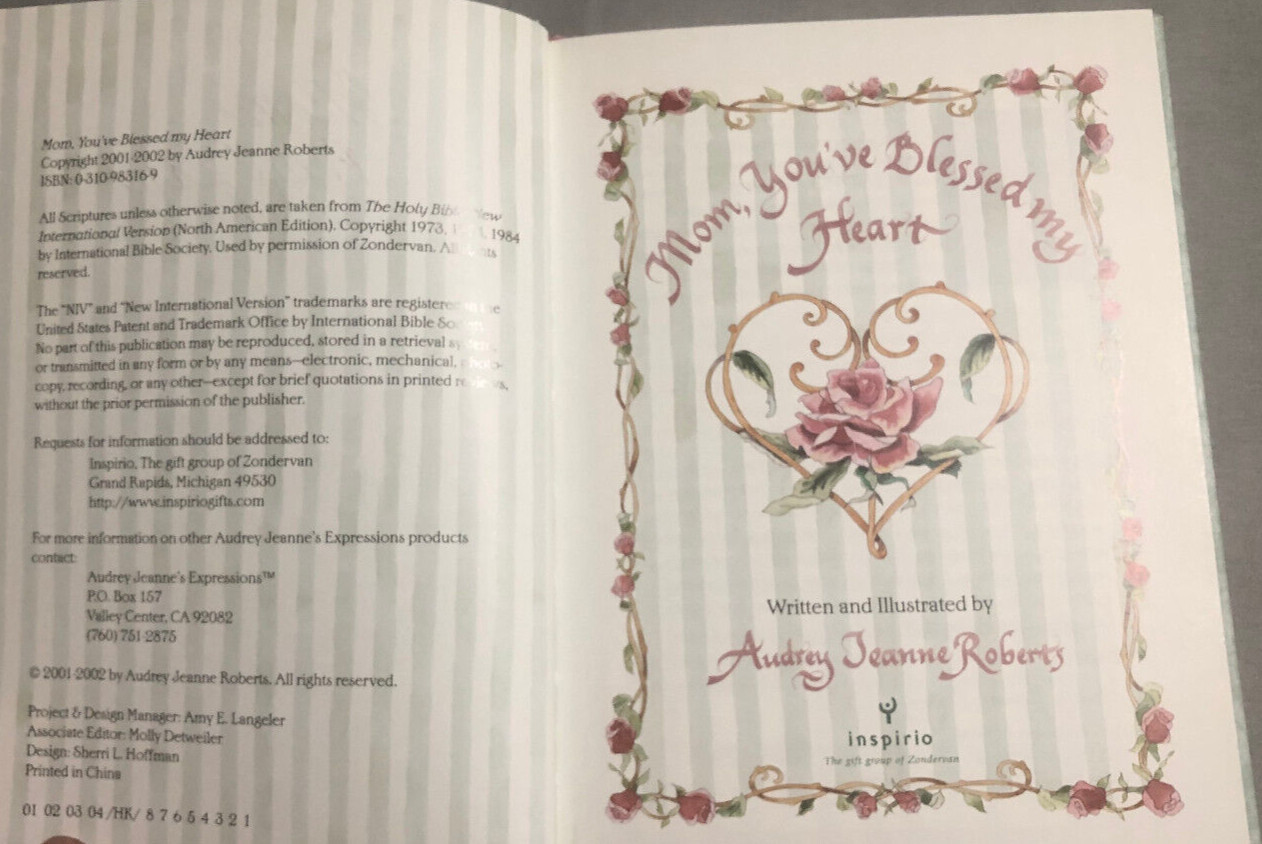 Mom, You&rsquo;ve Blessed My Heart Hardcover Audrey Jeanne Roberts
