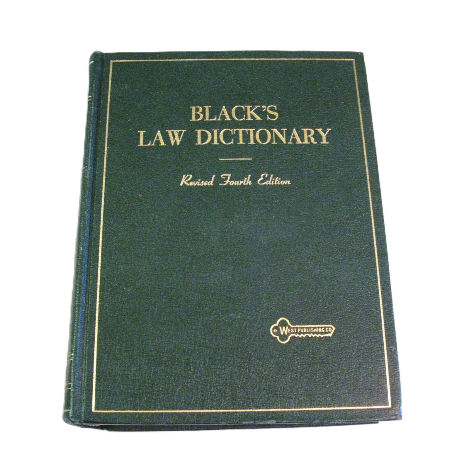 BLACK&rsquo;S LAW DICTIONARY Revised 4th Edition Henry Campbell Black Hardcover 1968
