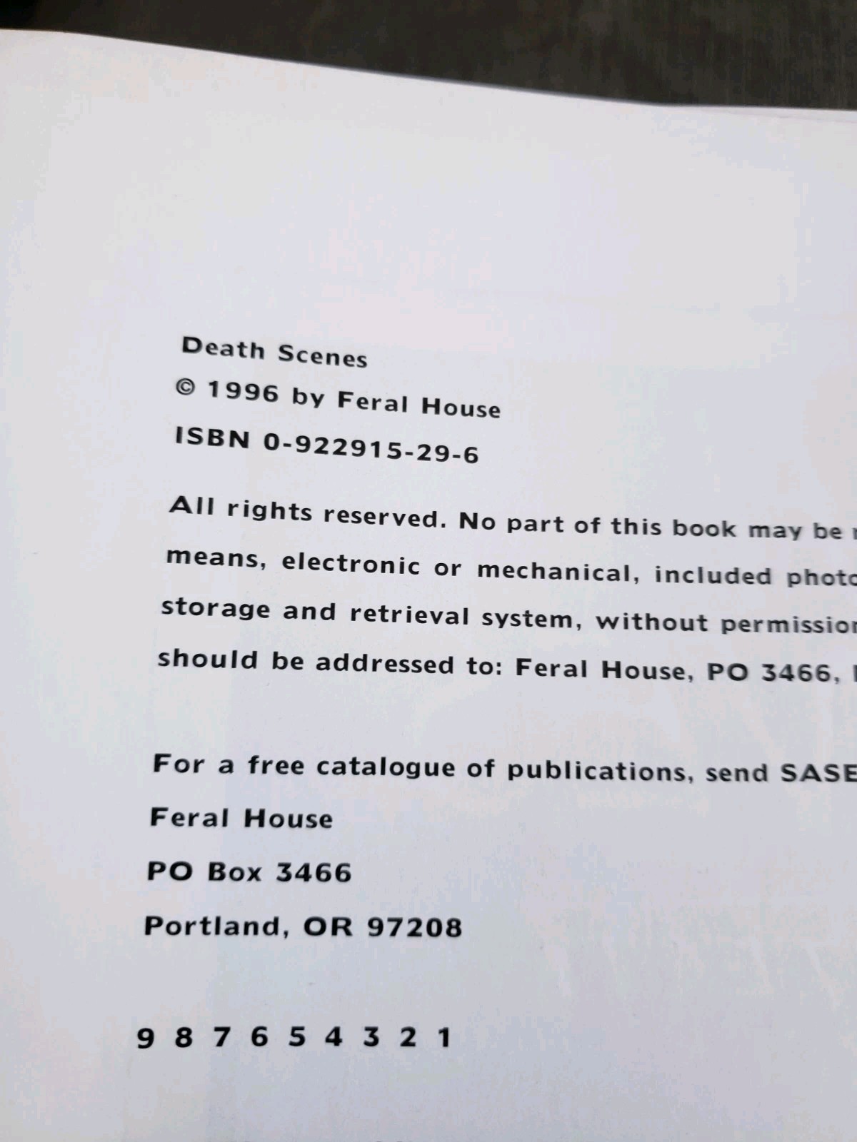 Death Scenes : A Homicide Detective&rsquo;s Scrapbook Sean Tejaratchi & Katherine 1996