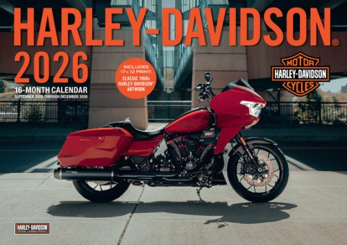 Harley-Davidson 2026 17×12: 16-Month Calendar–September 2025 Through December