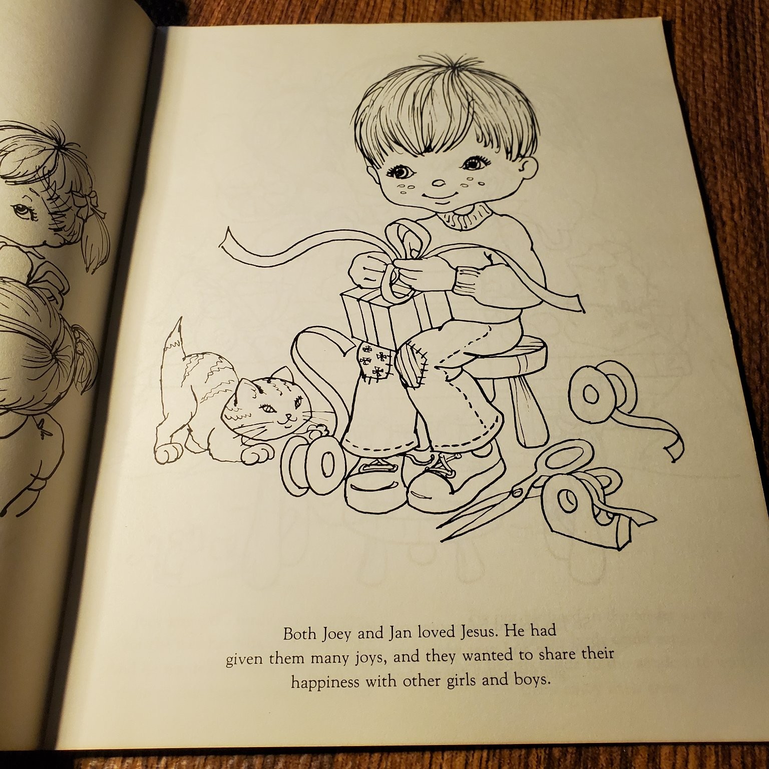 Joey and Jan Share Jesus&rsquo; Birthday Luv Ums 1980 Warner Press Storybook
