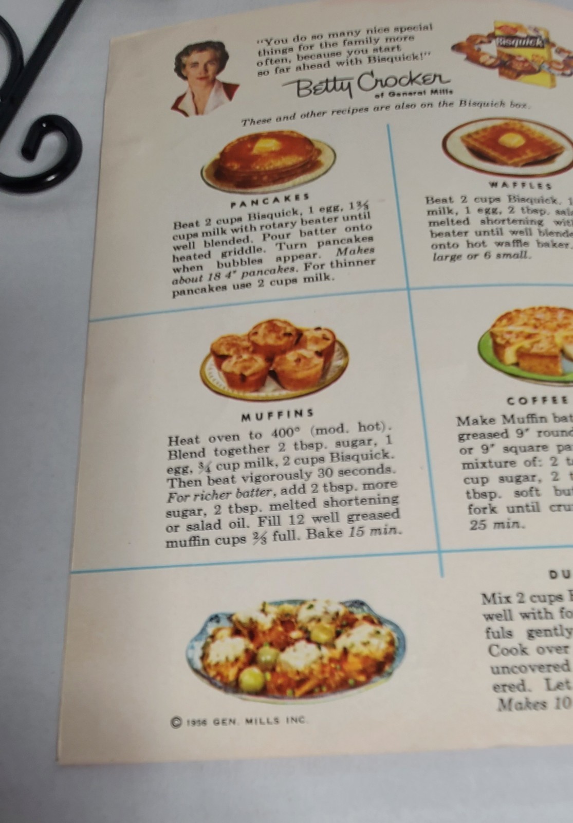 Betty Crocker&rsquo;s Bisquick Cook Book 157 Recipes and Ideas Vintage 1956-26 pages