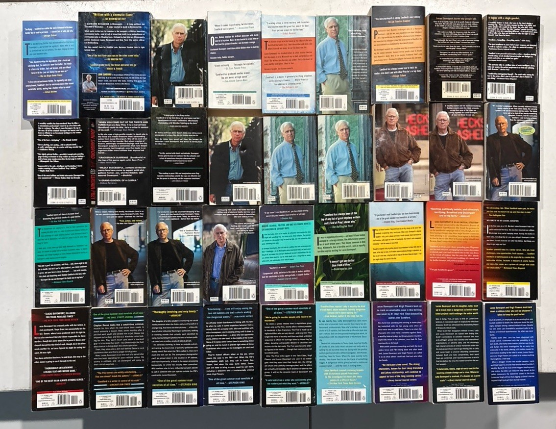 36 Book Lot Complete Lucas Davenport « PREY » Series #1-35+1 JOHN SANDFORD Set
