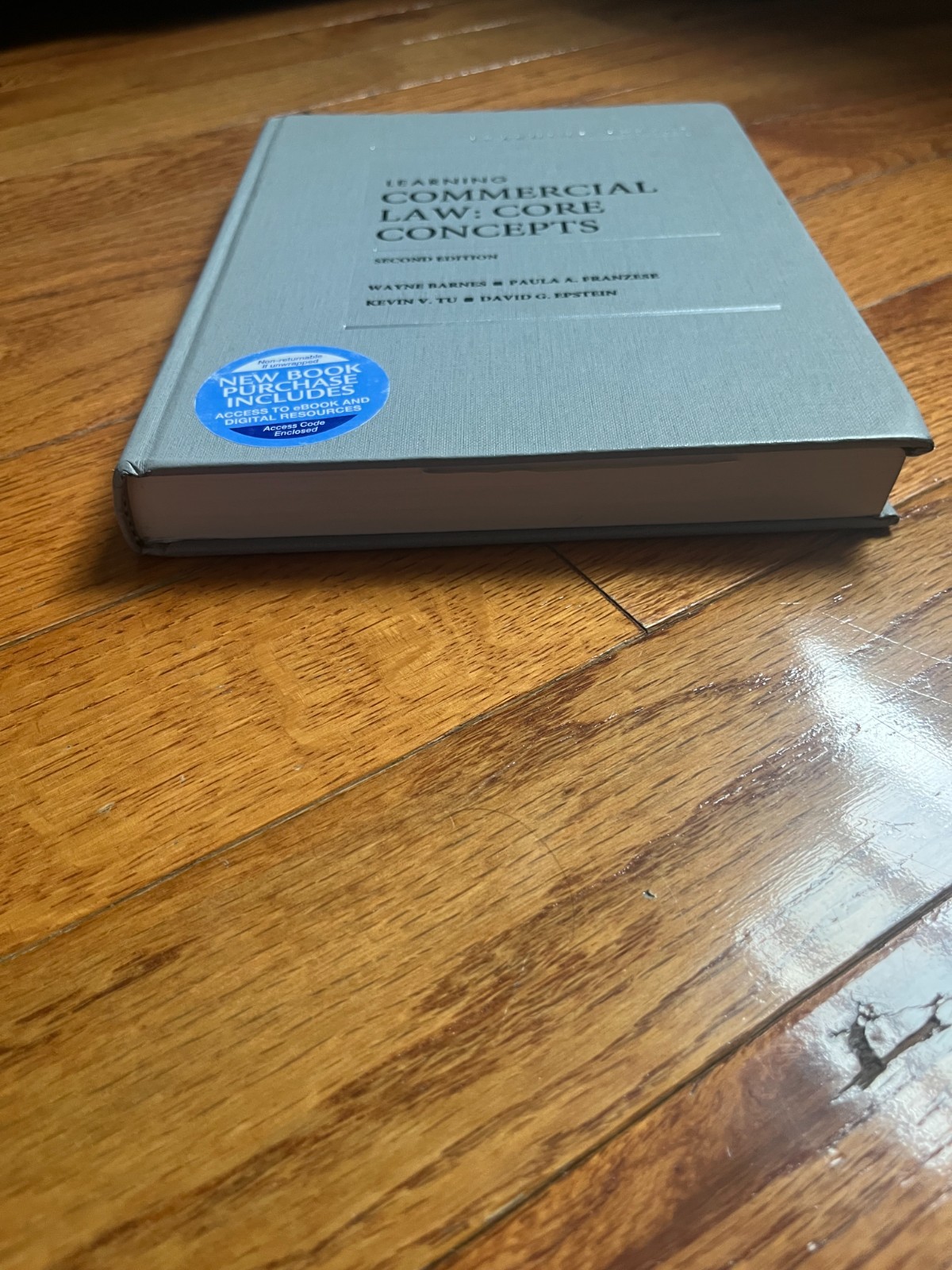 Learning Commercial Law: – Hardcover, by Barnes Wayne; Franzese – Acceptable