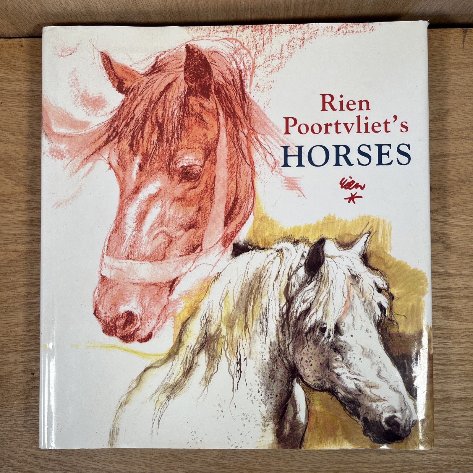 Rien Poortvliet&rsquo;s Horses Book First Edition 1978 Hardcover with DJ Very Good