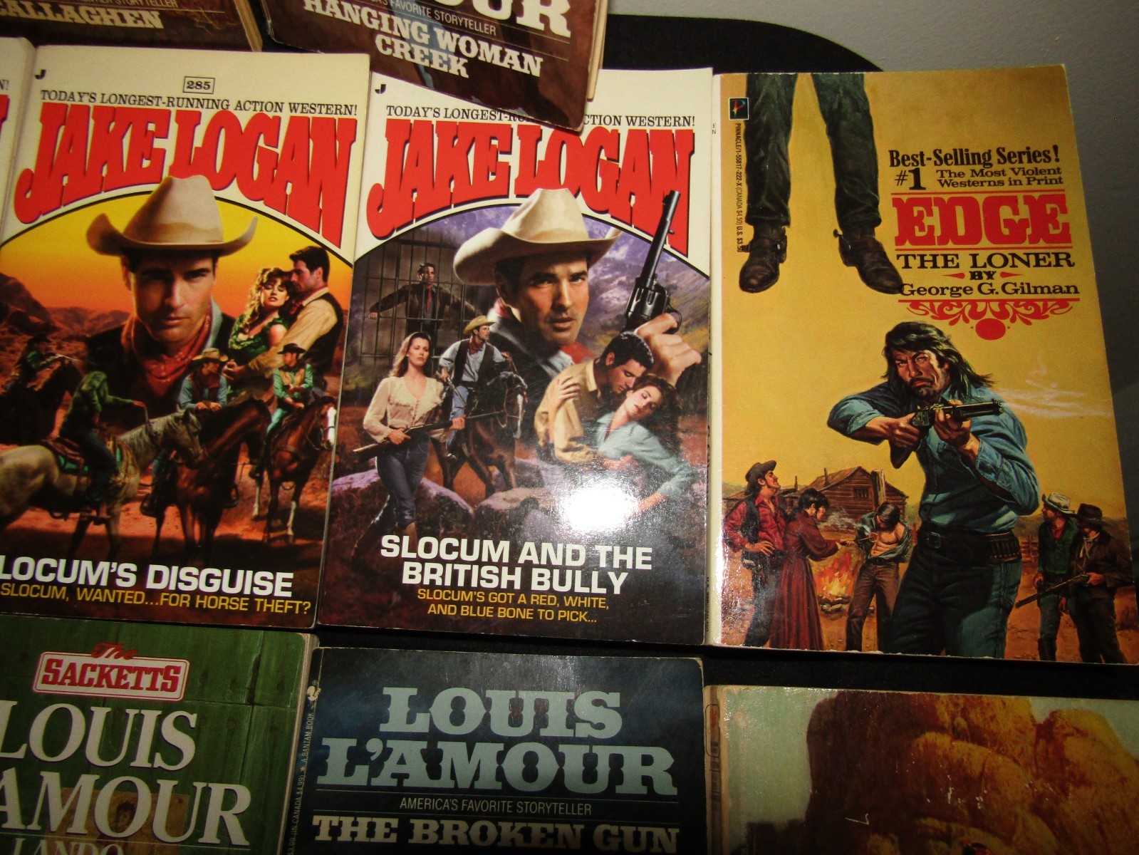 Lot Of 13 Paperback Books Western Louis L’Amour Early Sackett w Slocum Zane Grey