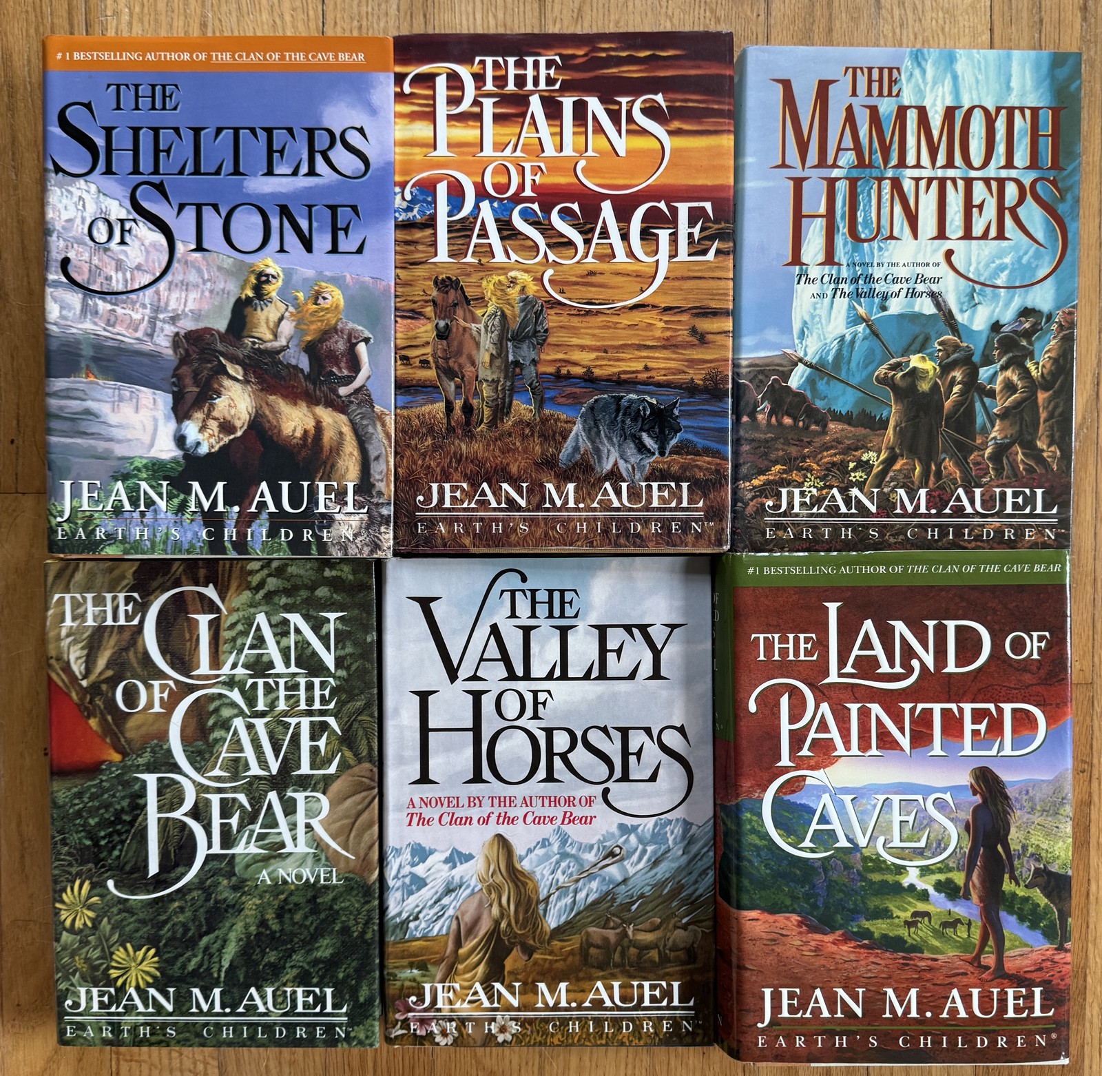 Complete Series Set EARTH&rsquo;S CHILDREN 1-6 Jean M. Auel HB Lot
