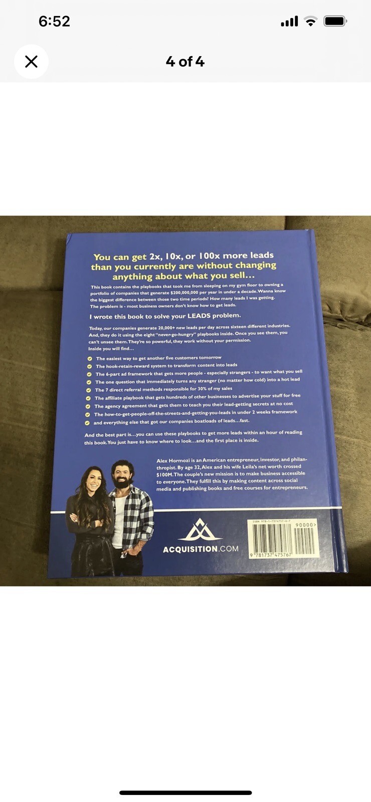 HARDBACK COLLECTORS EDITION Alex Hormozi $100M One Hundred Million Dollar LEADS