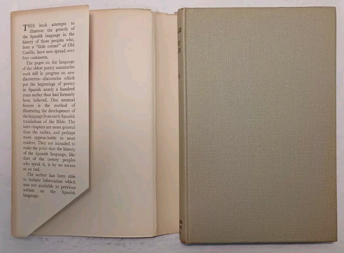THE LANGUAGE AND HISTORY OF SPAIN by J. B. Trend (1953, HC/DJ) * FREE SHIPPING *