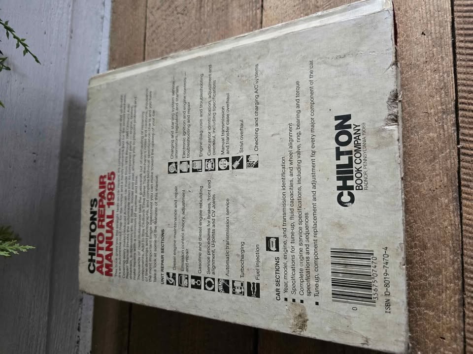 Chilton&rsquo;s Auto Repair Manual 1978 1985 Domestic Canadian Cars Hardcover Hardback