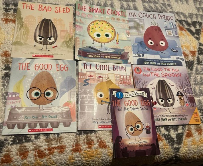 The Food Group Children&rsquo;s Book Set by JORY JOHN Collection Lot 7 Books