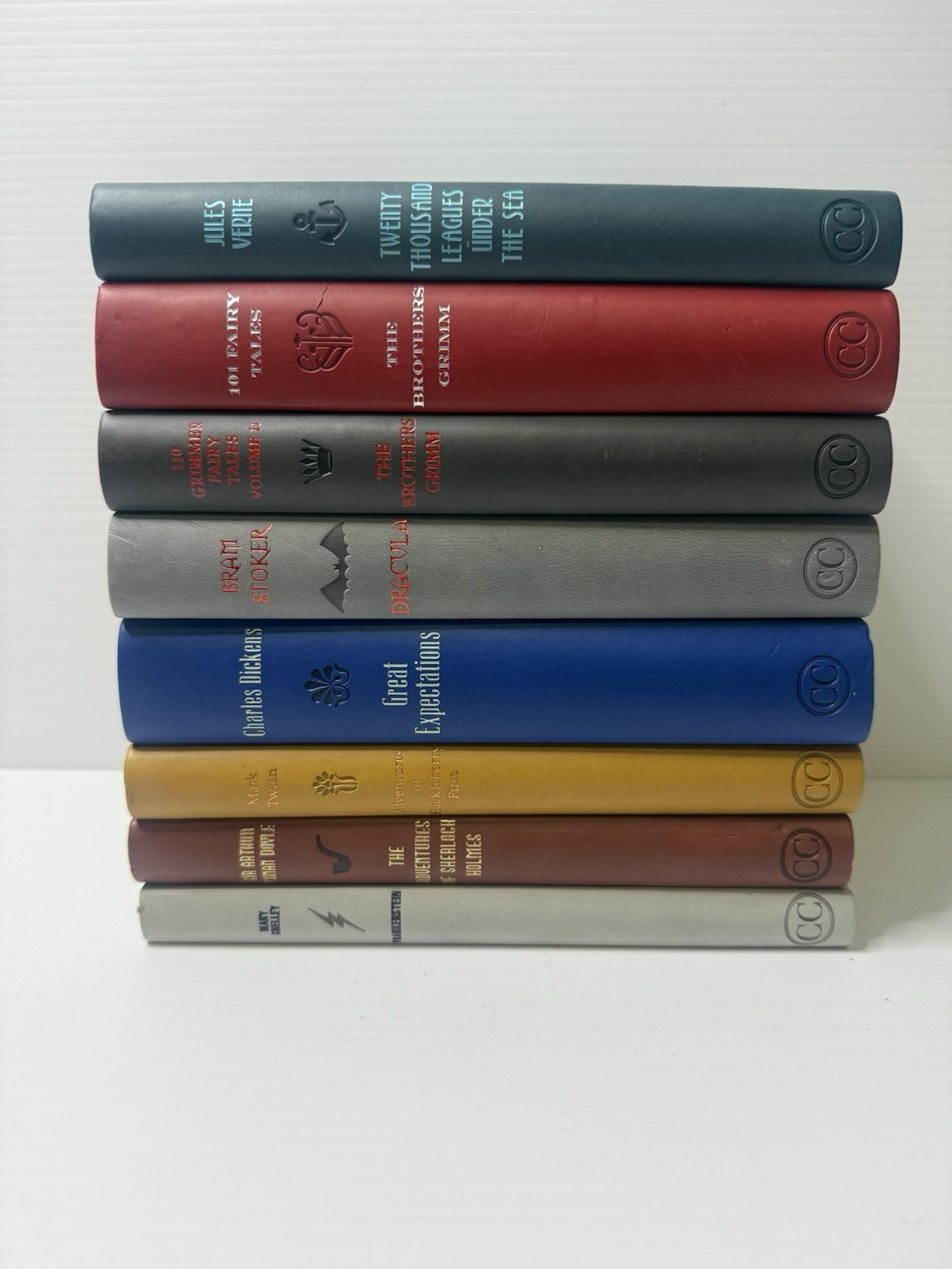 Word Cloud Box Set: Brown Mark Twain Charles Dickens Brothers Grimm X8 Books LB