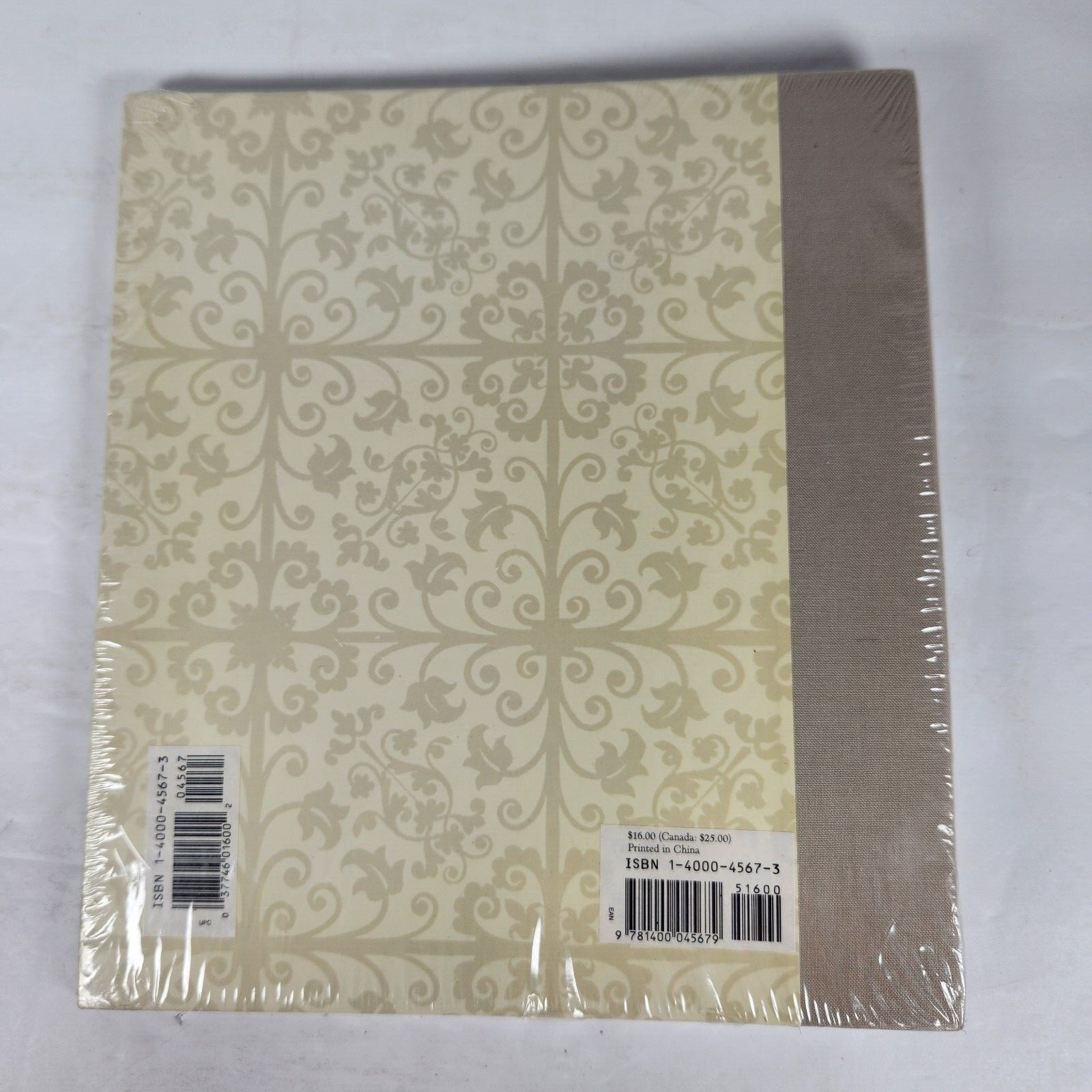 Filigree Design Wedding Photo Album 36 Pages 10.25&Prime; X 9.25&Prime; Tan & Yellow