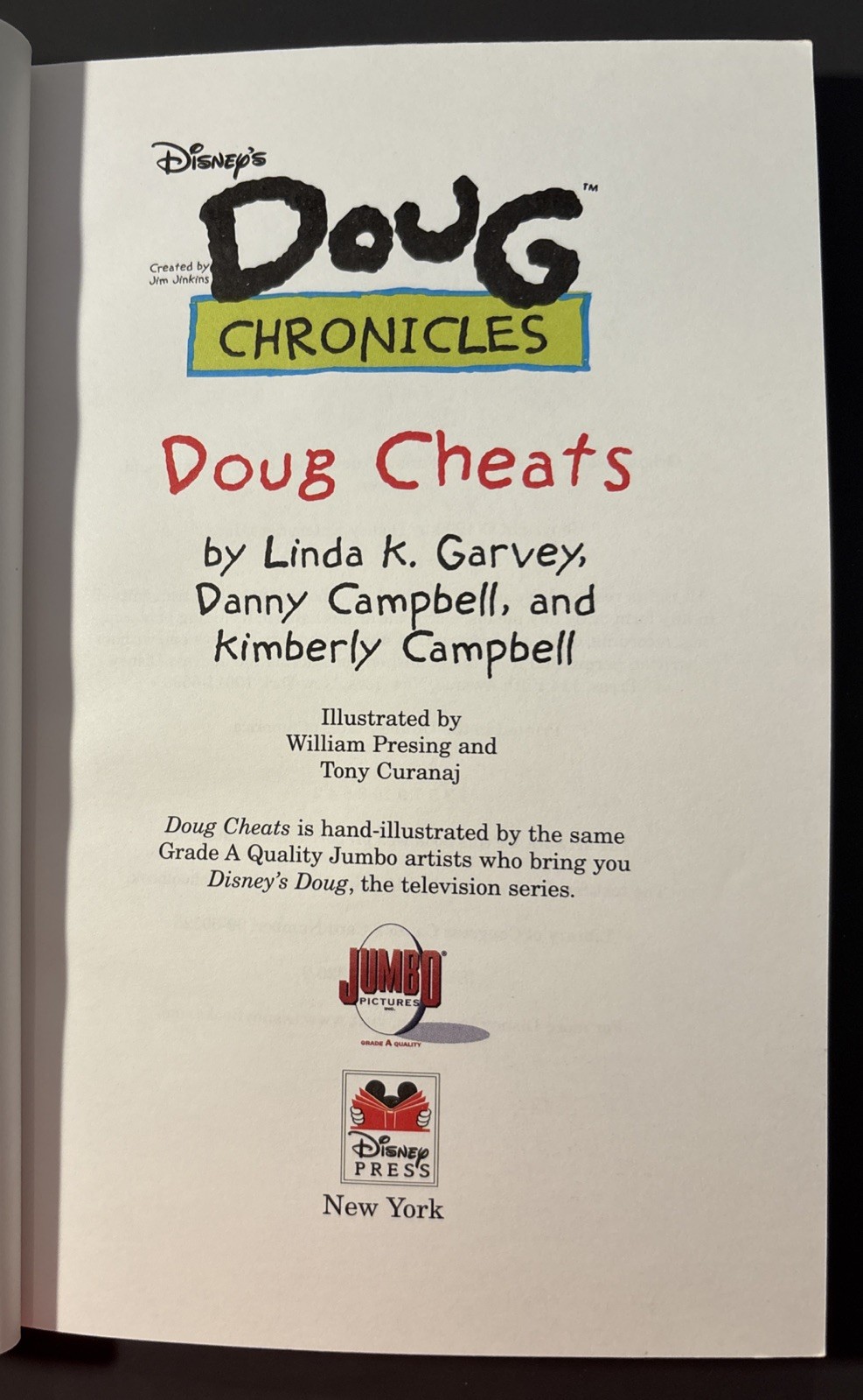 Disney&rsquo;s Doug Chronicles 1990s Lot of 5, Books 5, 8, 10, 11 & 13