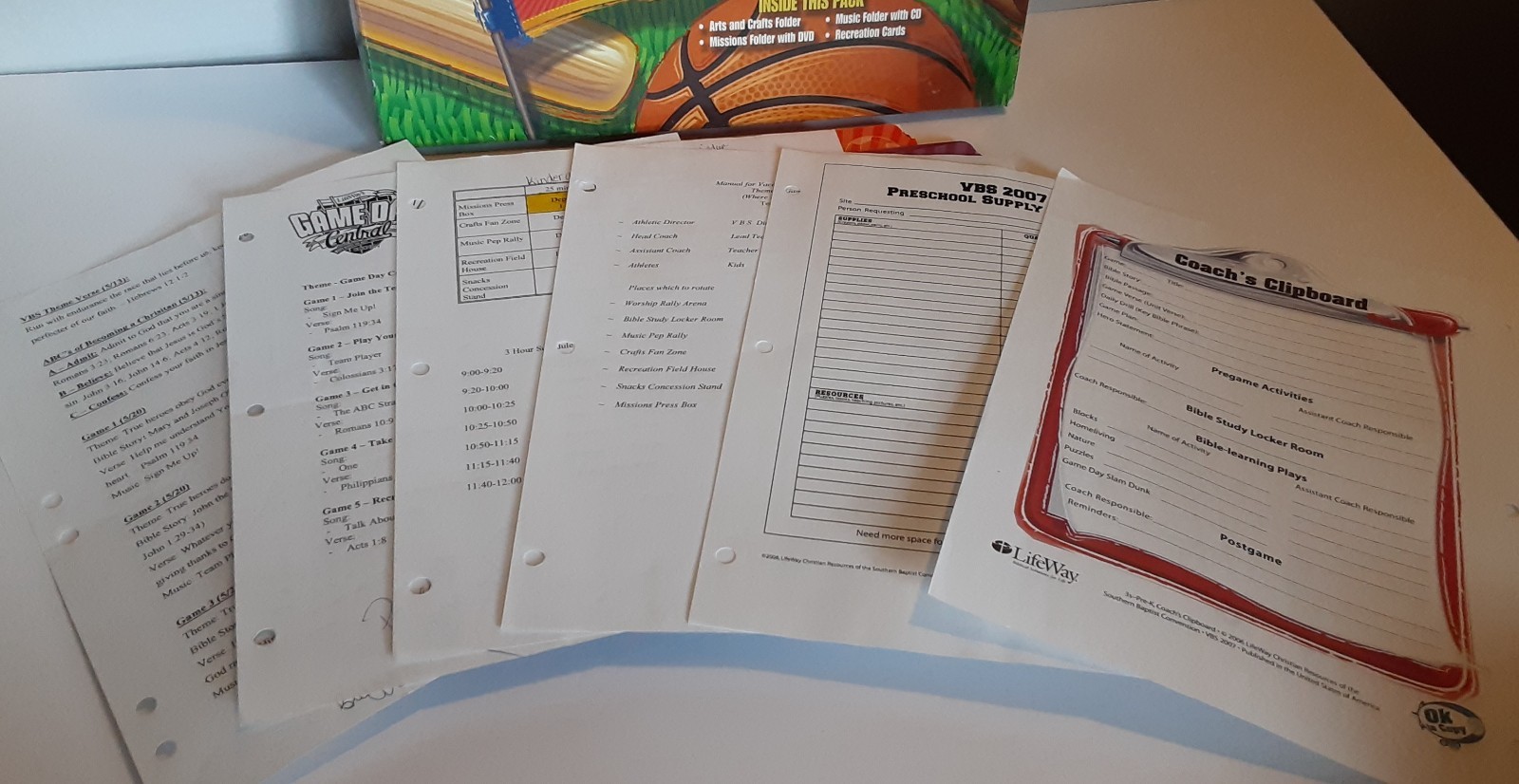 Lifeway&rsquo;s Game Day Central 2007 VBS 3s Kindergarten Rotation Pack DVD/CD/CD-Rom