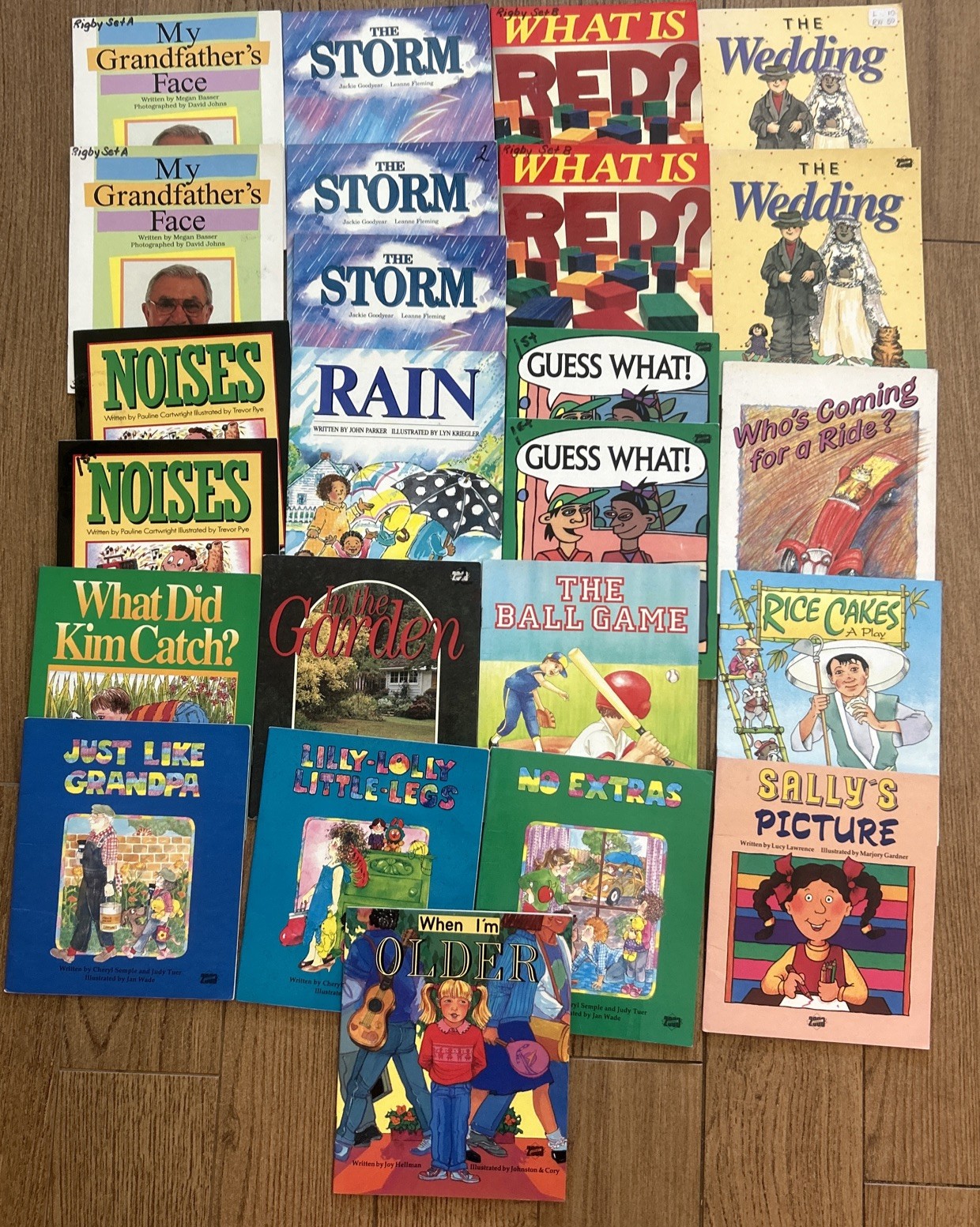 24 Kindergarten Emergent Reader Book Lot Rigby Literacy 2000 Level A-C Teacher