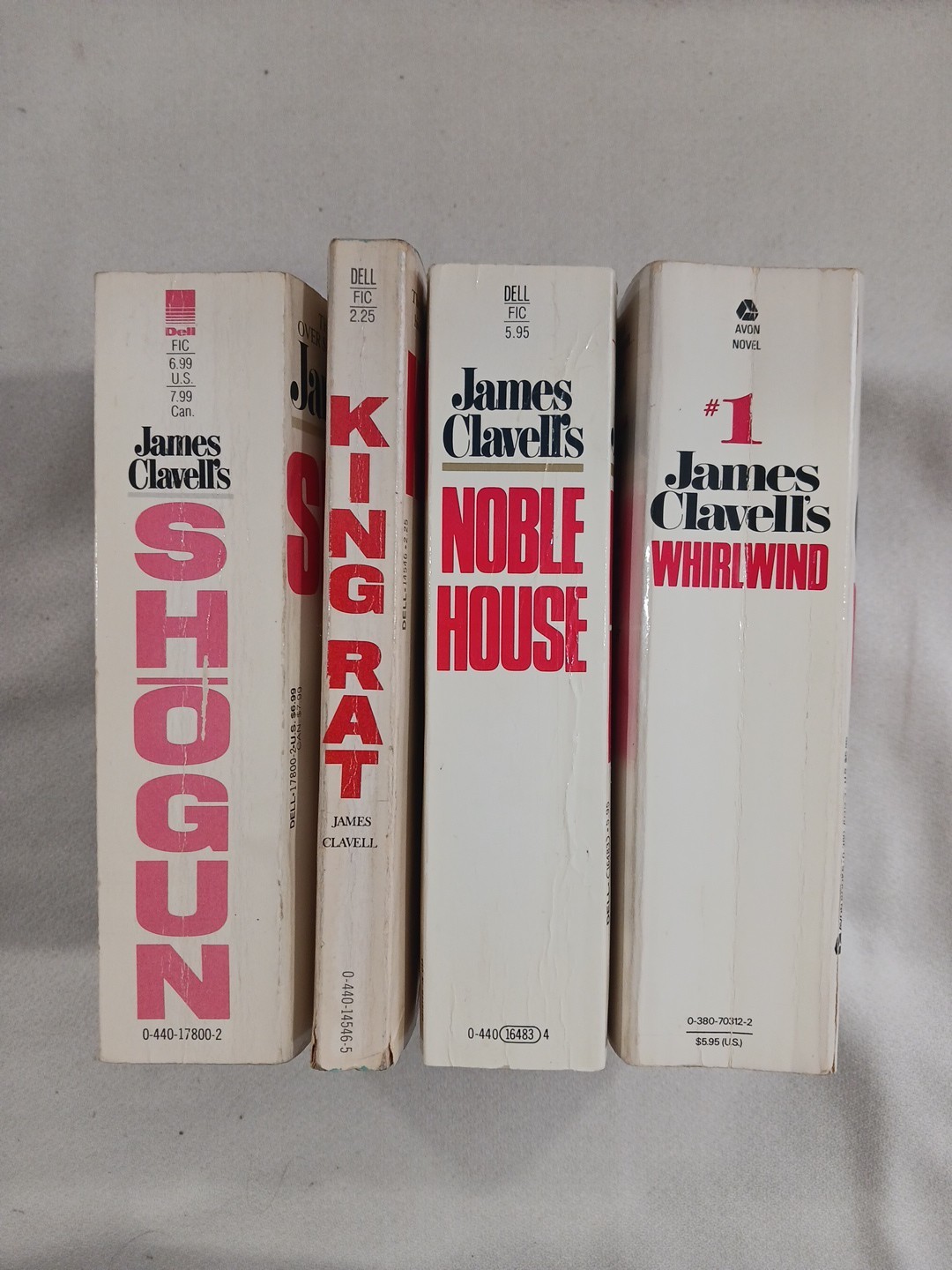 Shogun PB Book Lot James Clavell Noble House Whirlwind King Rat The Asian Saga
