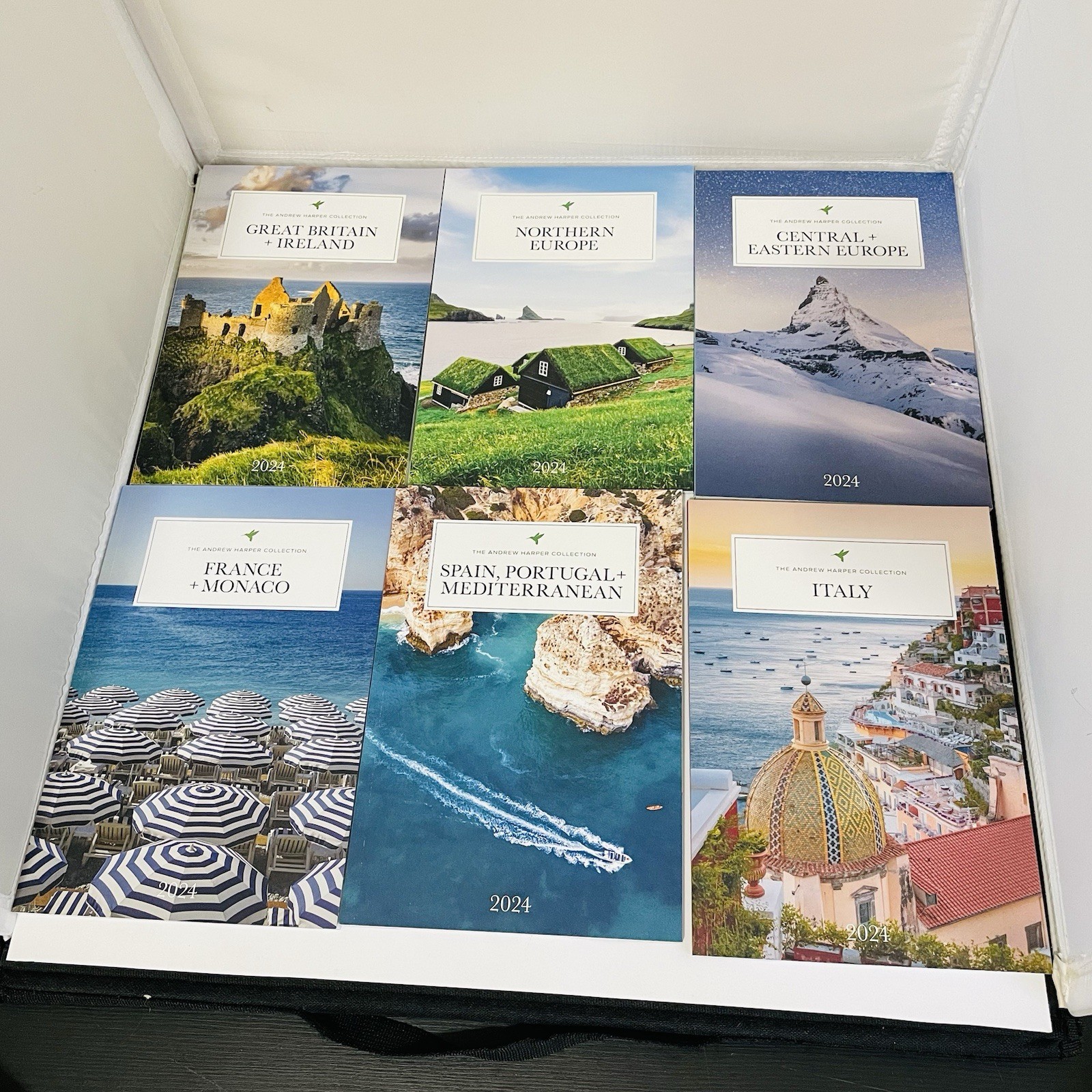 The Andrew Harper Collection Travel Book 2024 (12 books in case) Excellent