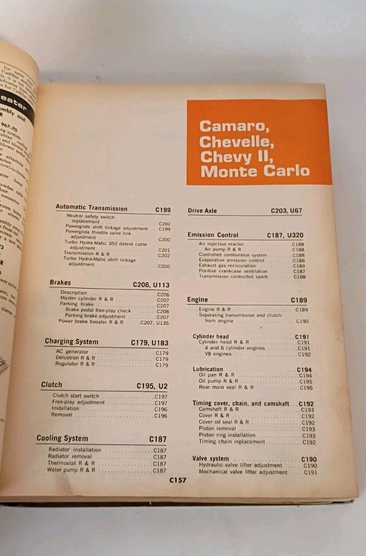 Chilton&rsquo;s Auto Repair Manual Book; American Cars from 1966 to 1973