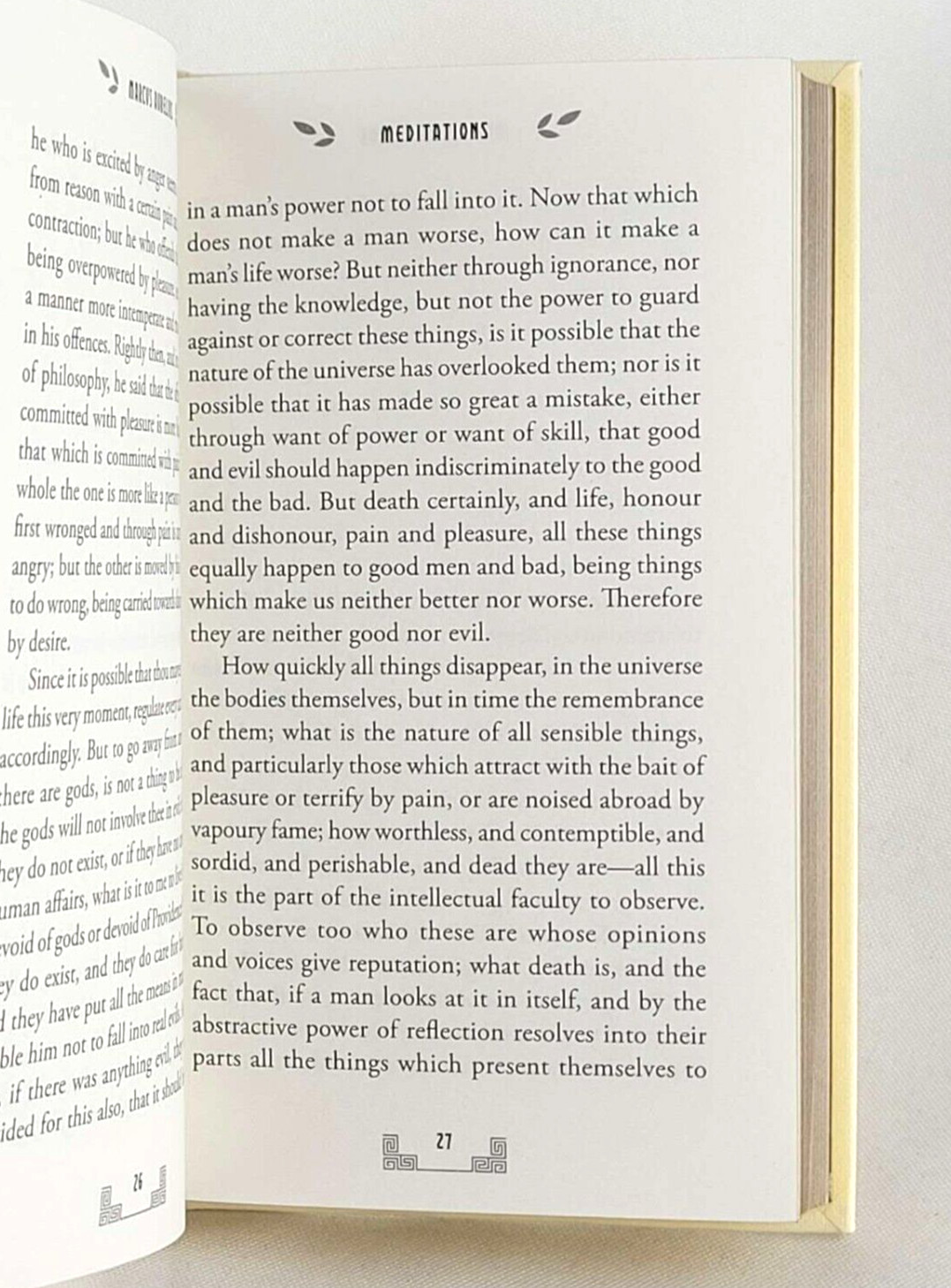 MEDITATIONS by Marcus Aurelius (6.8&Prime;x4.4&Prime;) Deluxe Compact Gilded Pages Brand New