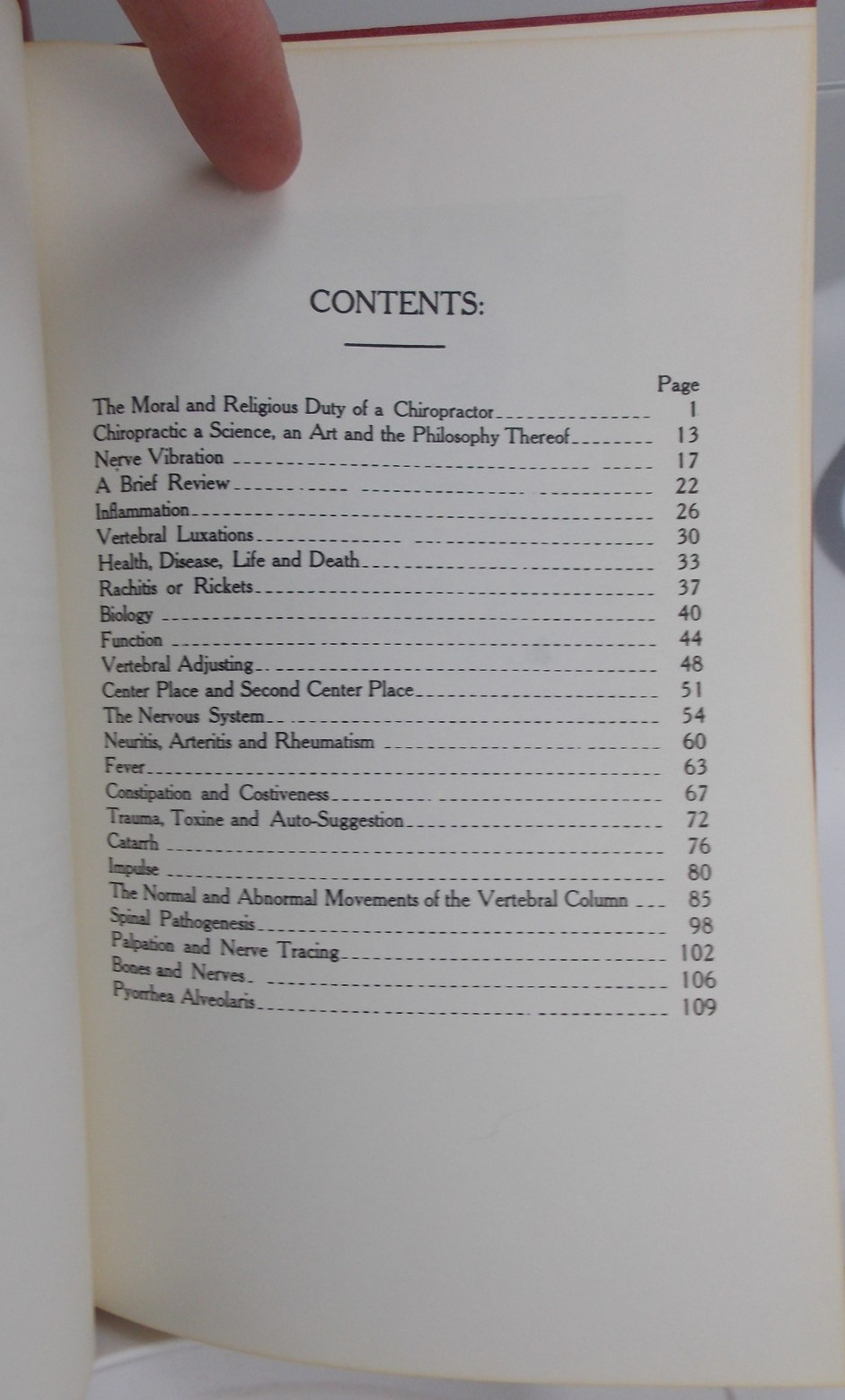 The Chiropractor 1914 By D. D. Palmer [1996 Photo Reprint]