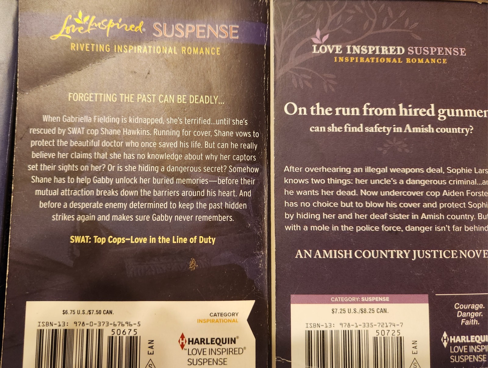 LOT OF 24 MIXED LOT Love Inspired Suspense Harlequin Larger Print SMOKE-FREE
