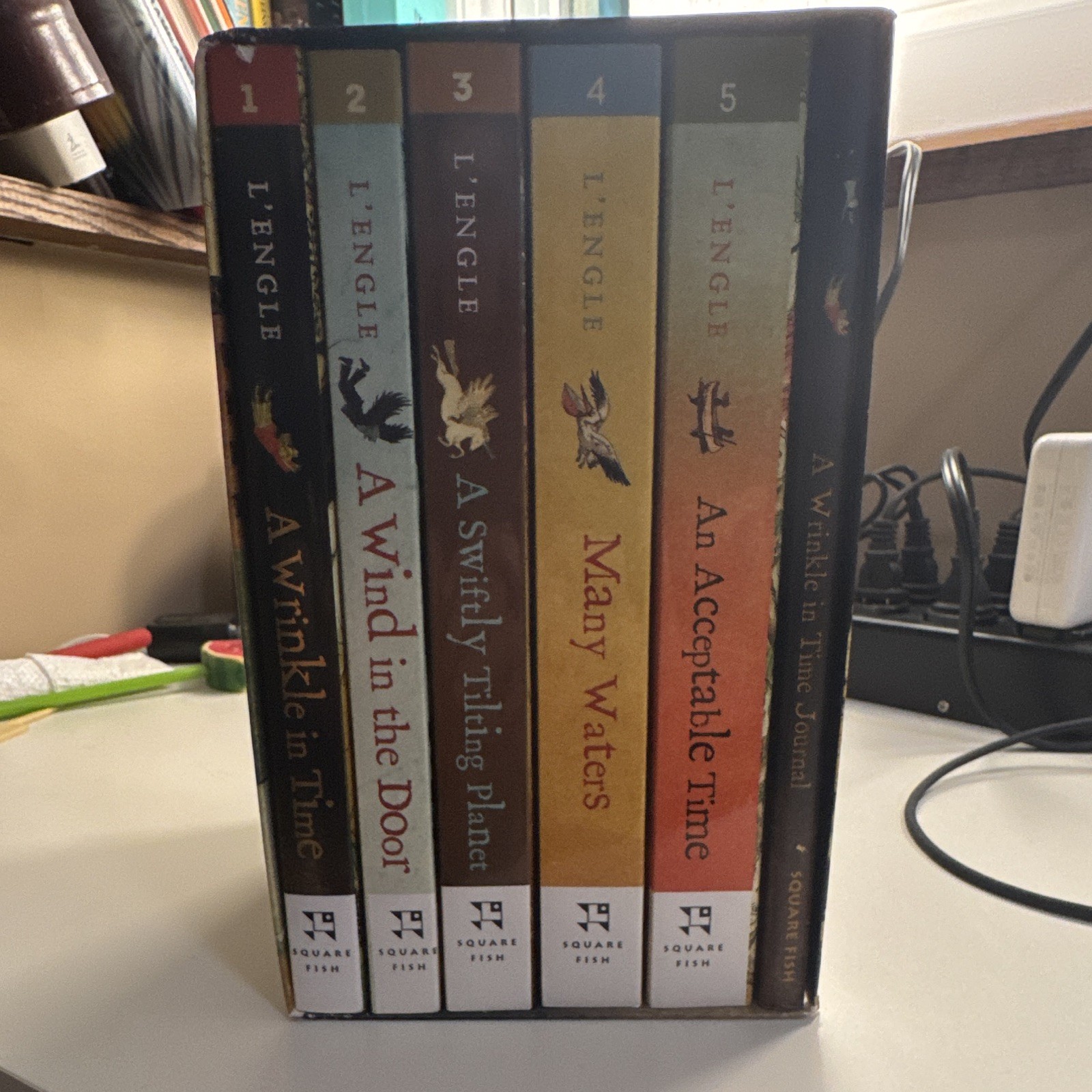 Madeleine L&rsquo;Engle A Wrinkle in Time Quintet 5-Book Box Set Square Fish