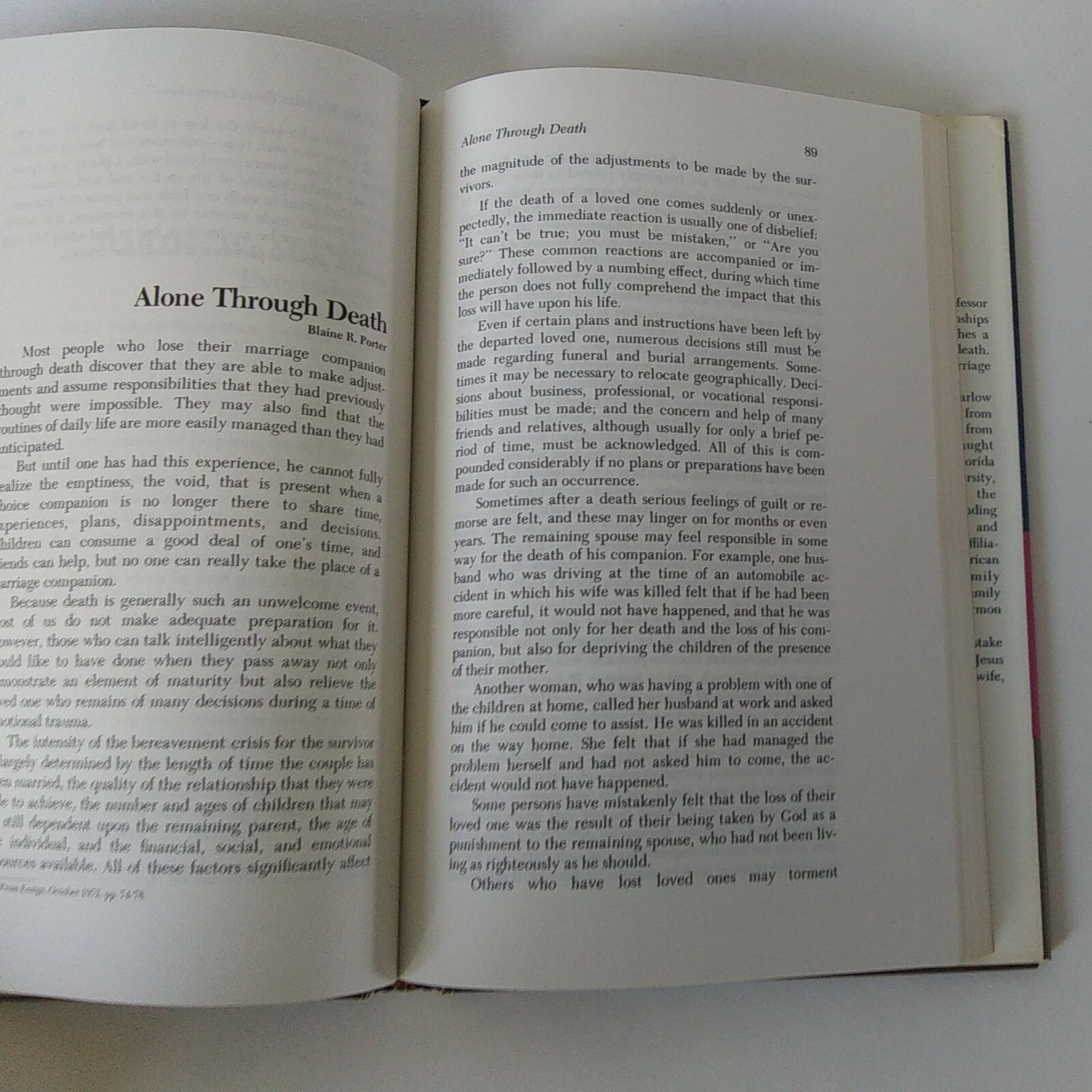 1979 « Understanding Death » By Brent. A. Barlow Hardcover, Dust Jacket, Good Cond