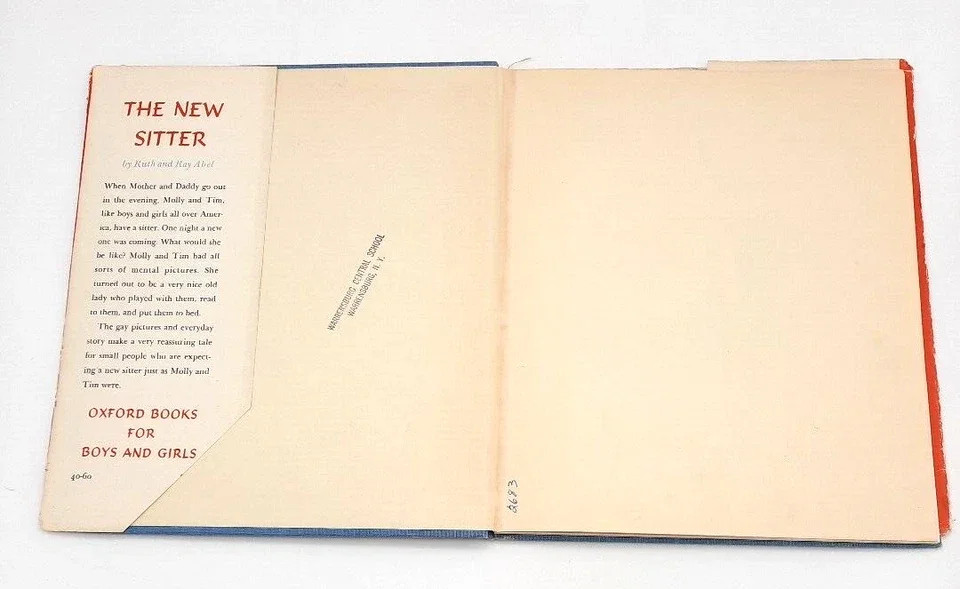 The New Sitter Ruth and Ray Abel 1940 Illustrated Children&rsquo;s Oxford