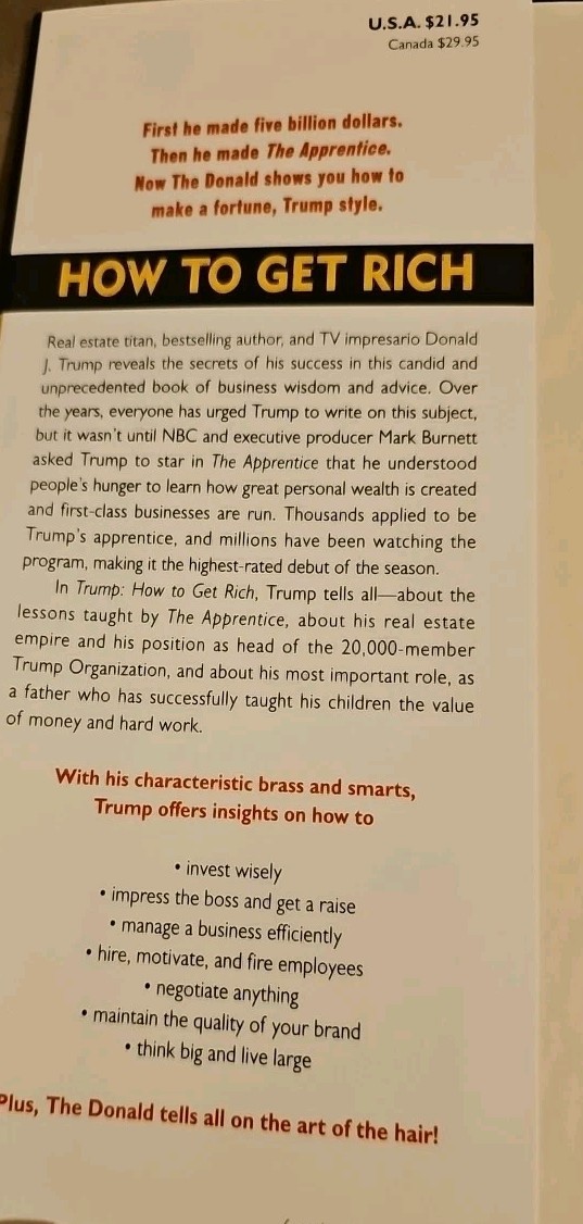 Trump: How to Get Rich – Hardcover By Trump, Donald J. – GOOD