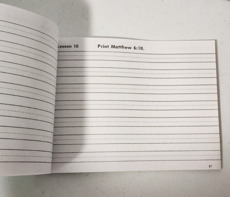 ROD & STAFF Bible Nurture & Reader 1st GRADE Printing Practice Units 4, 5 pb