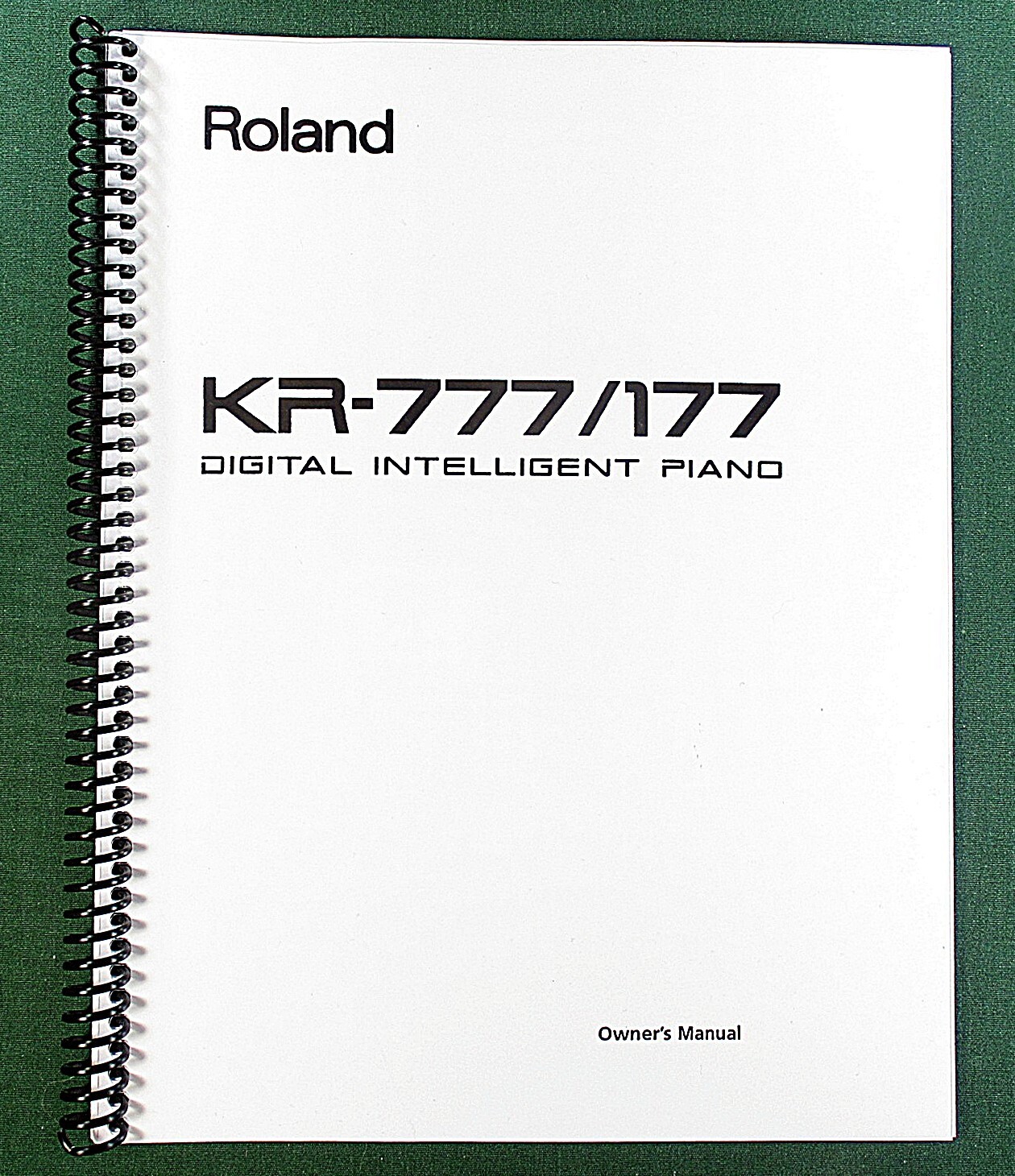 Roland KR-777 KR-177 Owner&rsquo;s Instruction Manual: 74 Pages & Protective Covers!