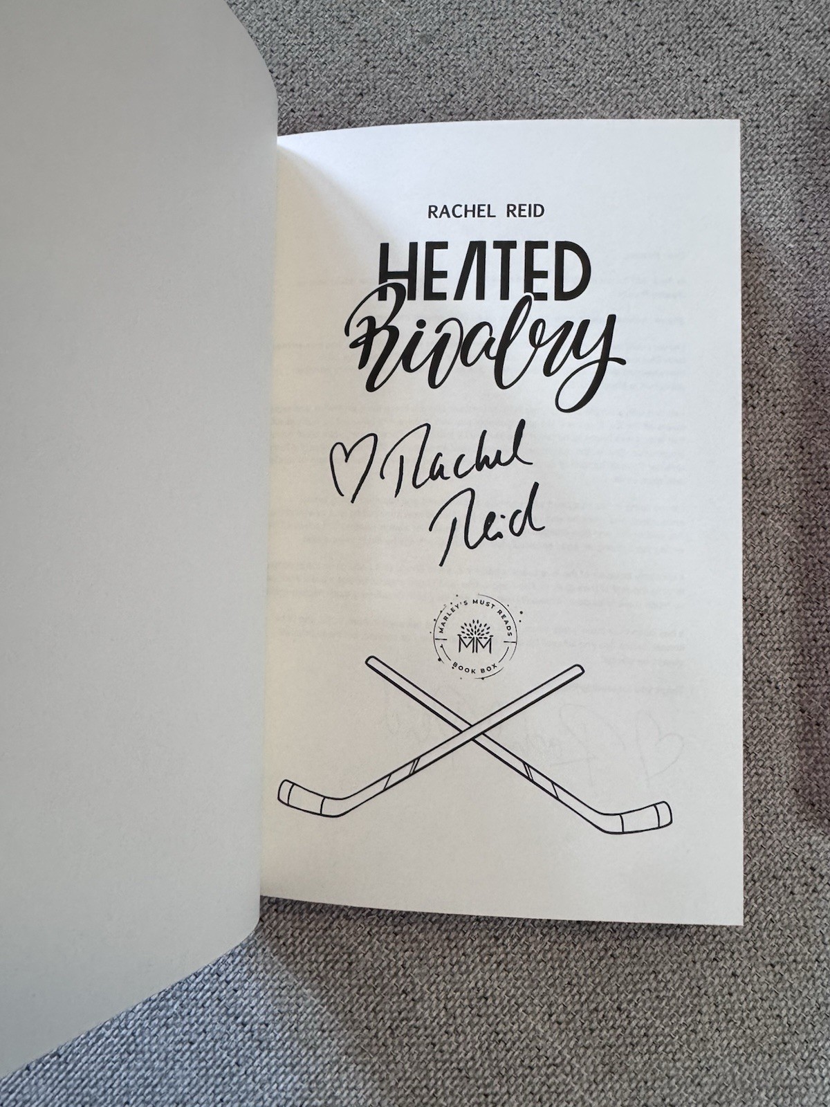 Heated Rivalry The Long Game Rachel Reid MMR Special Edition Marley&rsquo;s Must Reads