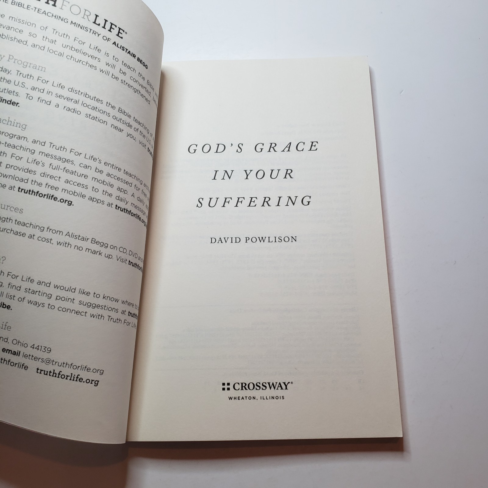 God&rsquo;s Grace In Your Suffering PB David Powlison Crossway Workbook Scripture Hard