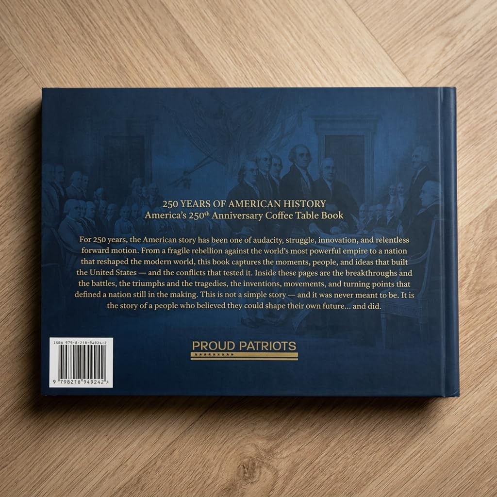 250 Years of American History: America&rsquo;s 250th Anniversary Coffee Table Book