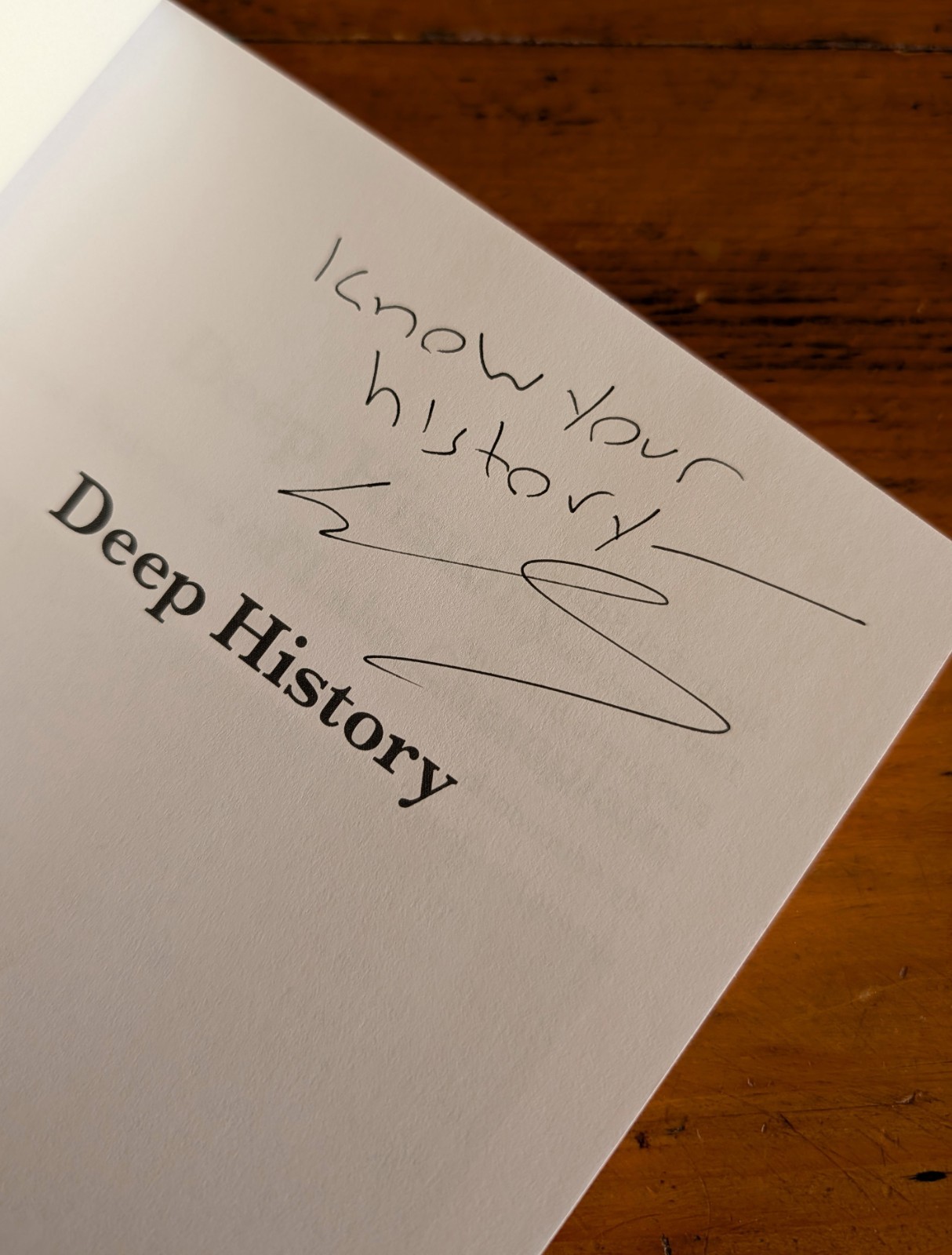 Signed « Deep History, » Limited Edition, Lake Champlain, New York State History