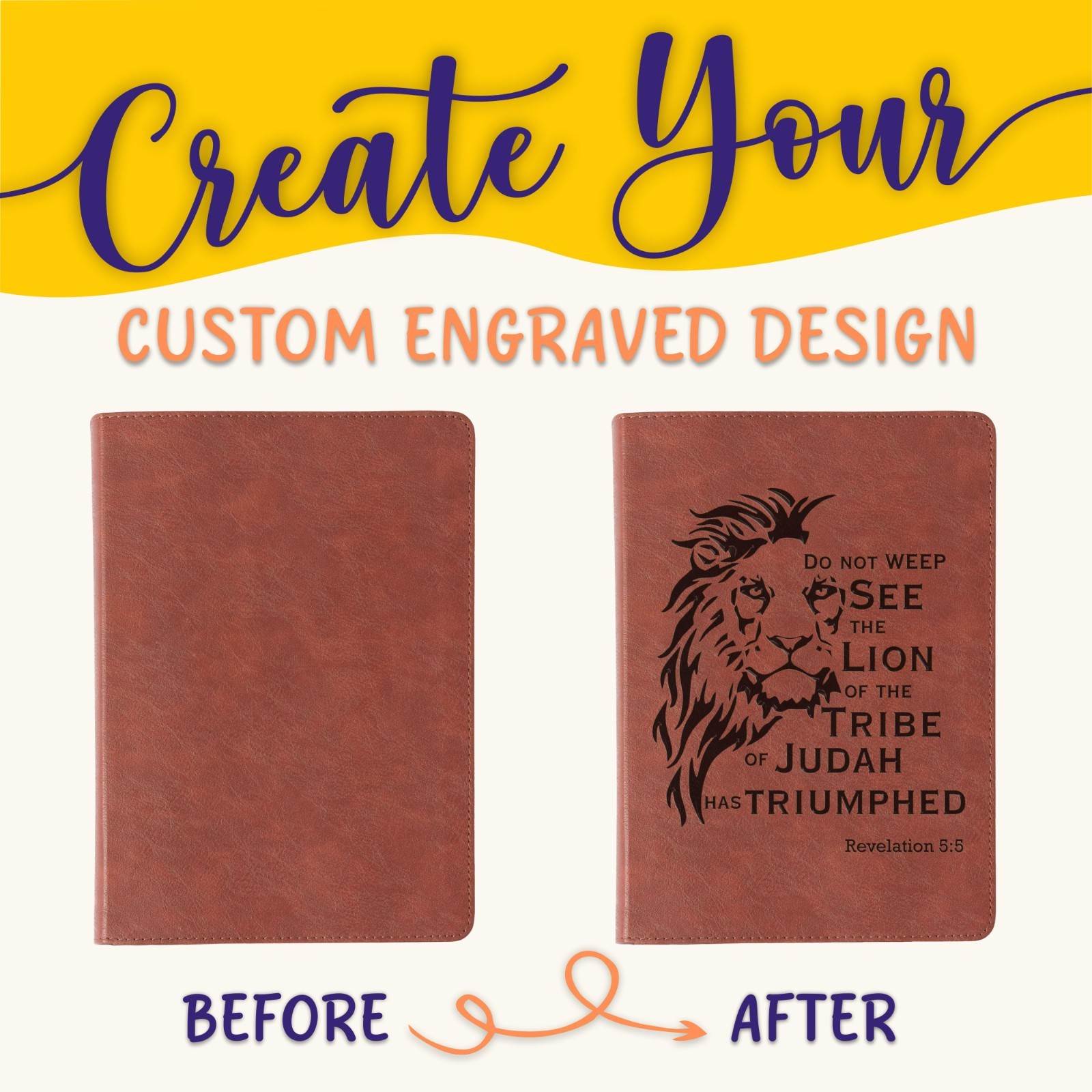 Personalized ESV Men&rsquo;s Study Bible: Create Your Own Custom Engraved Design