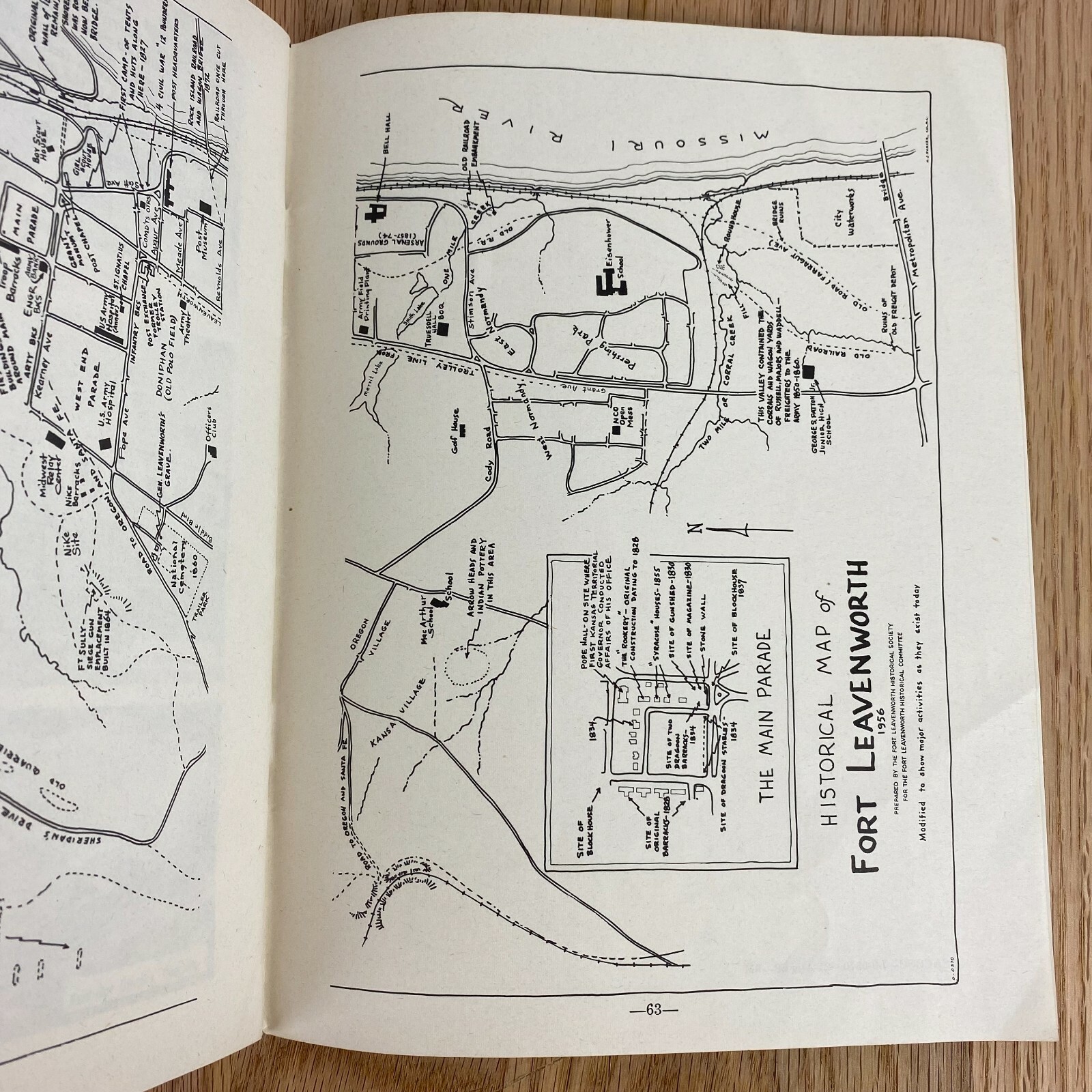 1959 Fort Leavenworth Booklet US Army Command Historic General Staff College VTG