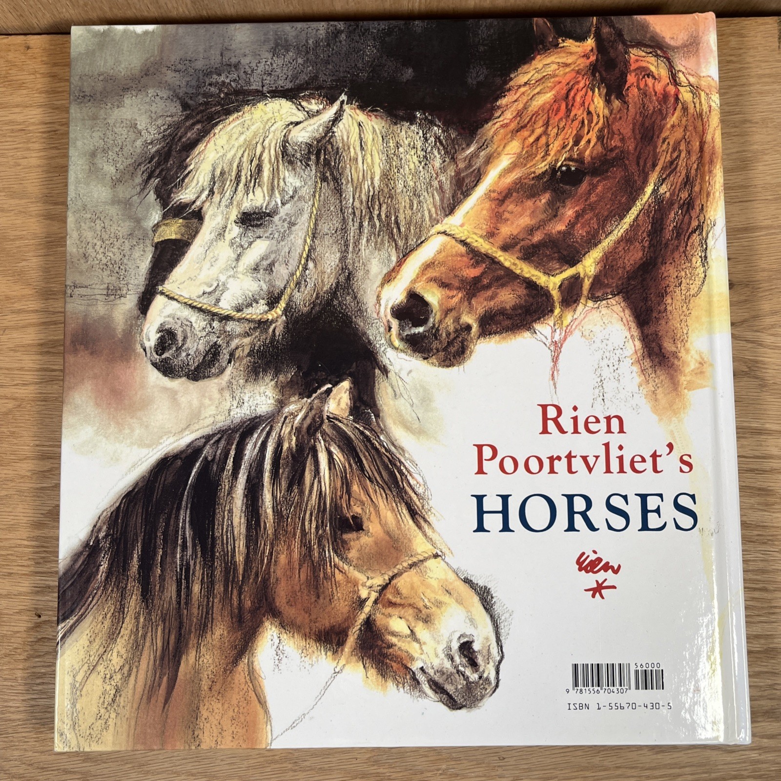 Rien Poortvliet&rsquo;s Horses Book First Edition 1978 Hardcover with DJ Very Good
