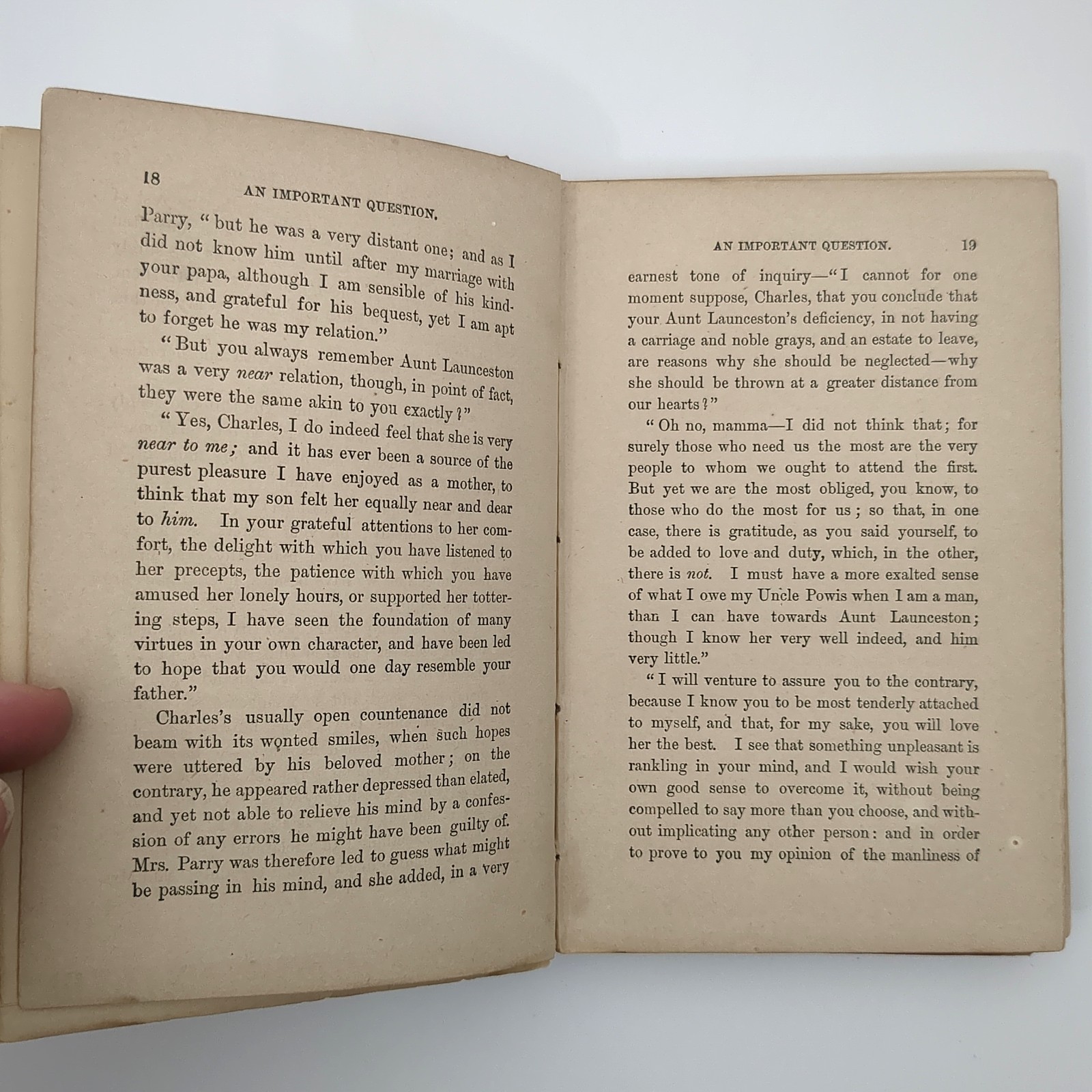 Alicia and Her Aunt Moral Fiction Hardcover Book Mrs Hofland 1800s