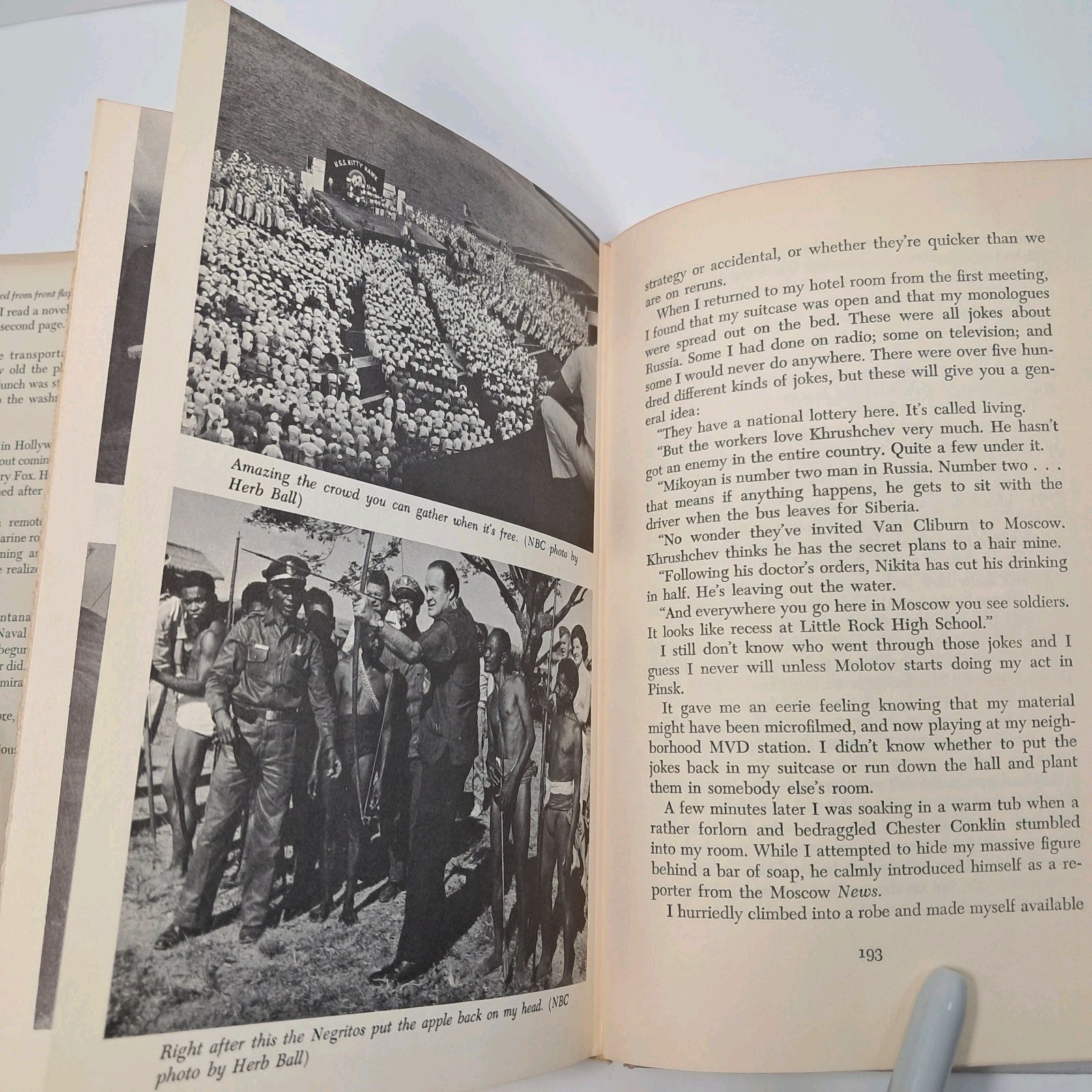 1963 BOB HOPE I Owe Russia $1200 1st Edition Hardcover Book W/ Dust Jacket Vtg