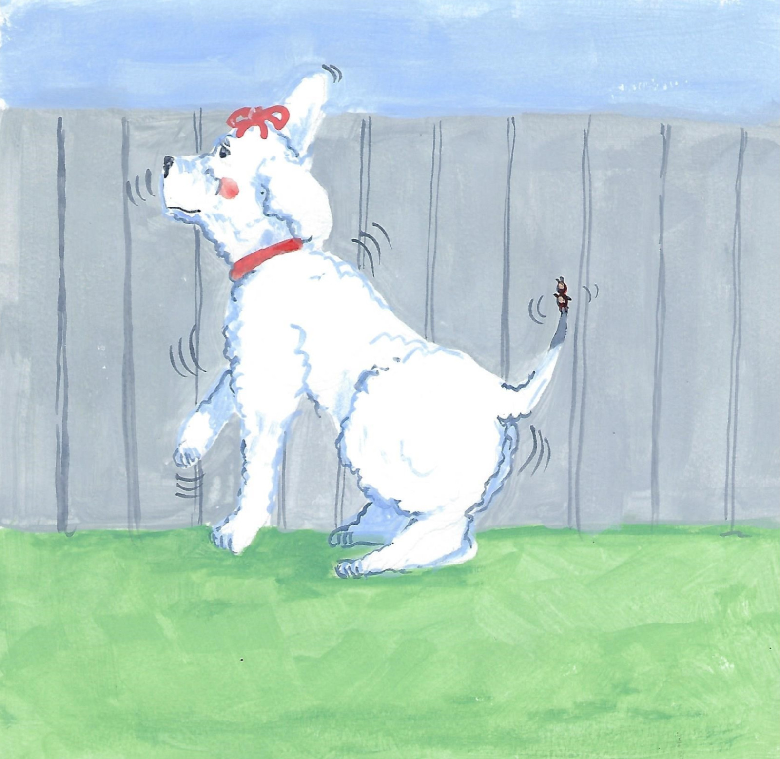 Children&rsquo;s Book, “Pity me I Have A Flea” Animals Dogs Numbers Illustrated Signed