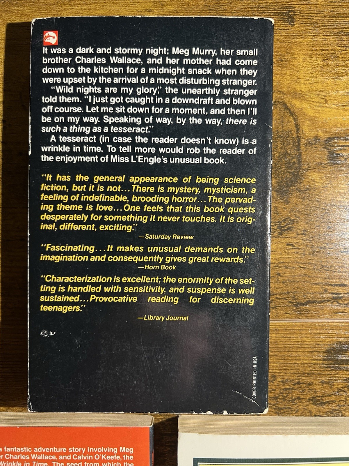A Wrinkle in Time by Madeleine L&rsquo;Engle 1976 PB Dell Laurel Leaf STRANGER THINGS
